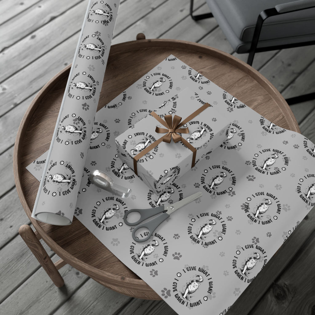 I Give What I Want – Cat Lover Gift Wrap (All-Occasion)