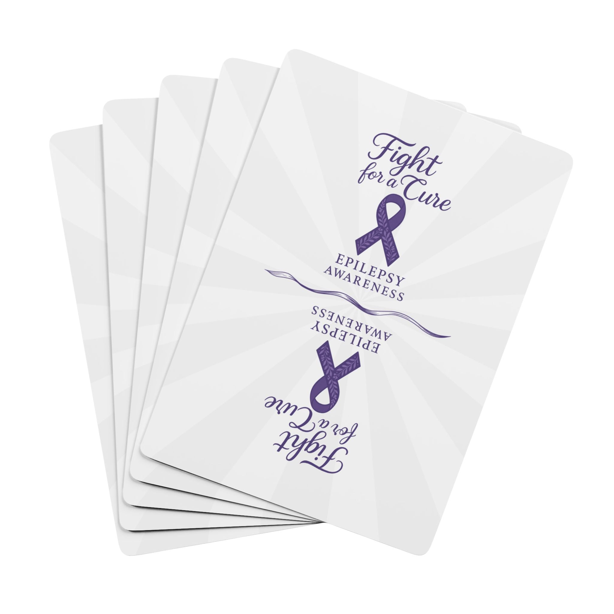 Purple Ribbon Poker Deck – Epilepsy Awareness Edition
