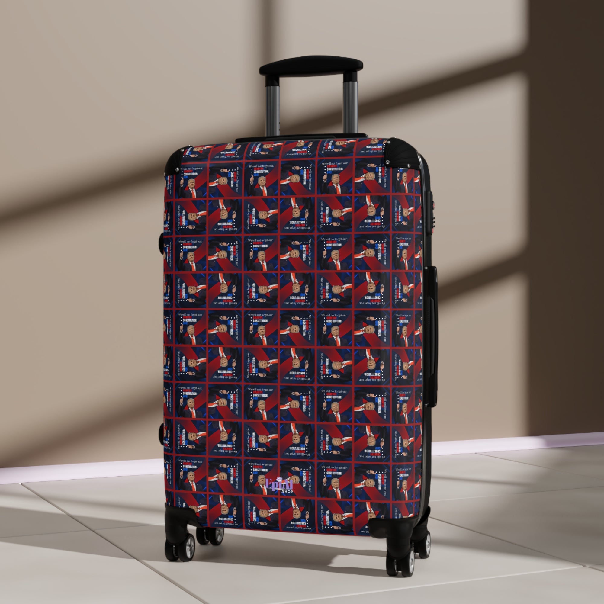 Trump Country Constitution God Patterned Suitcase