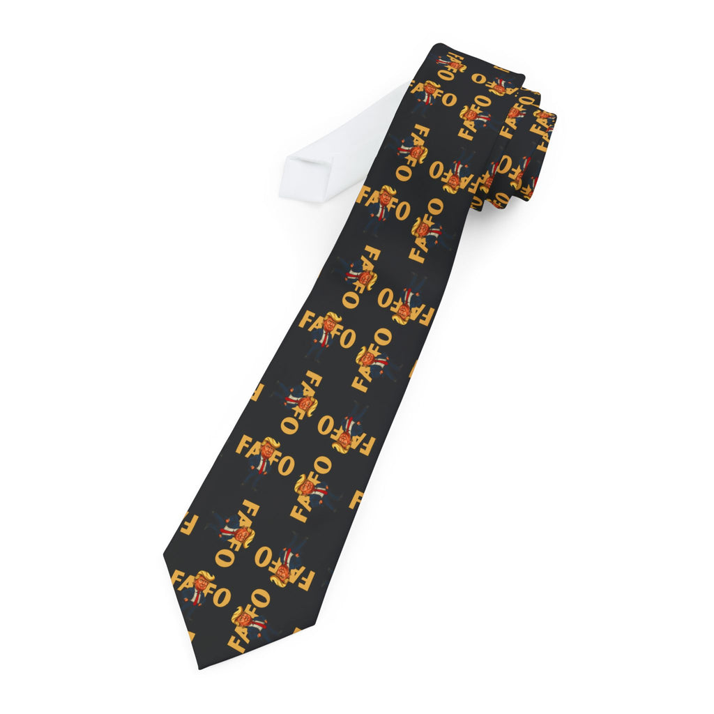 Brazen Political Parody Pattern Necktie