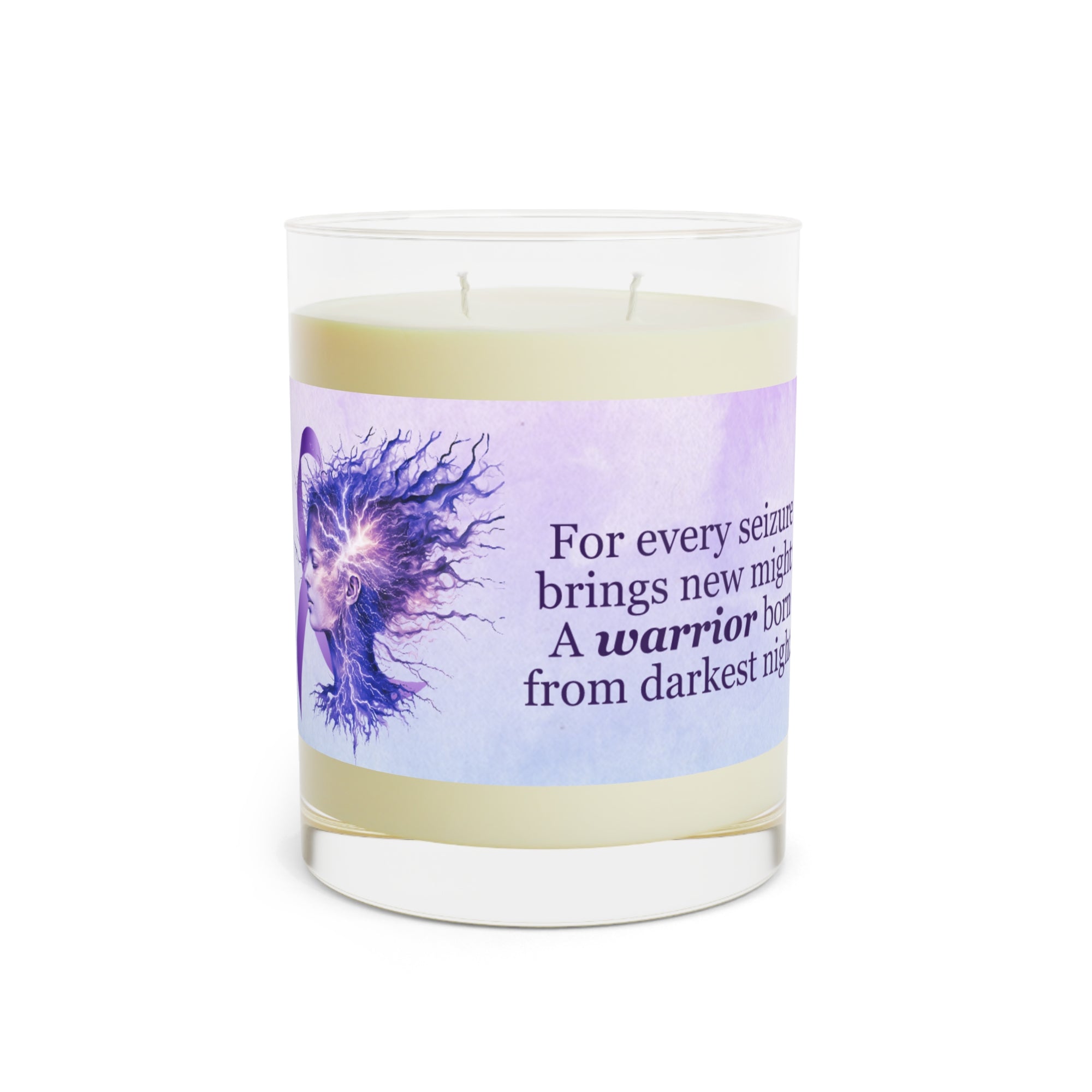 A Warrior is Born Scented Candle - Full Glass, 11oz