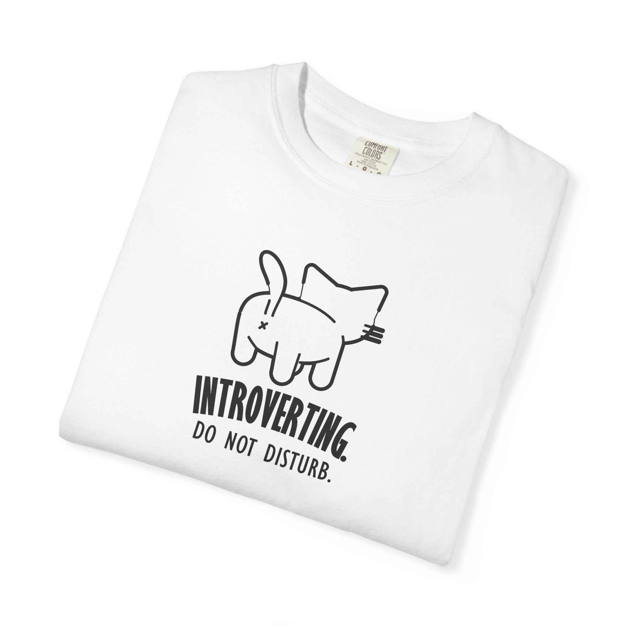 Introverting. Do Not Disturb. Unisex Cat T-Shirt