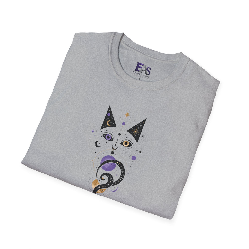 Celestial Cat T-Shirt | Mystical Cosmic Cat Graphic Tee