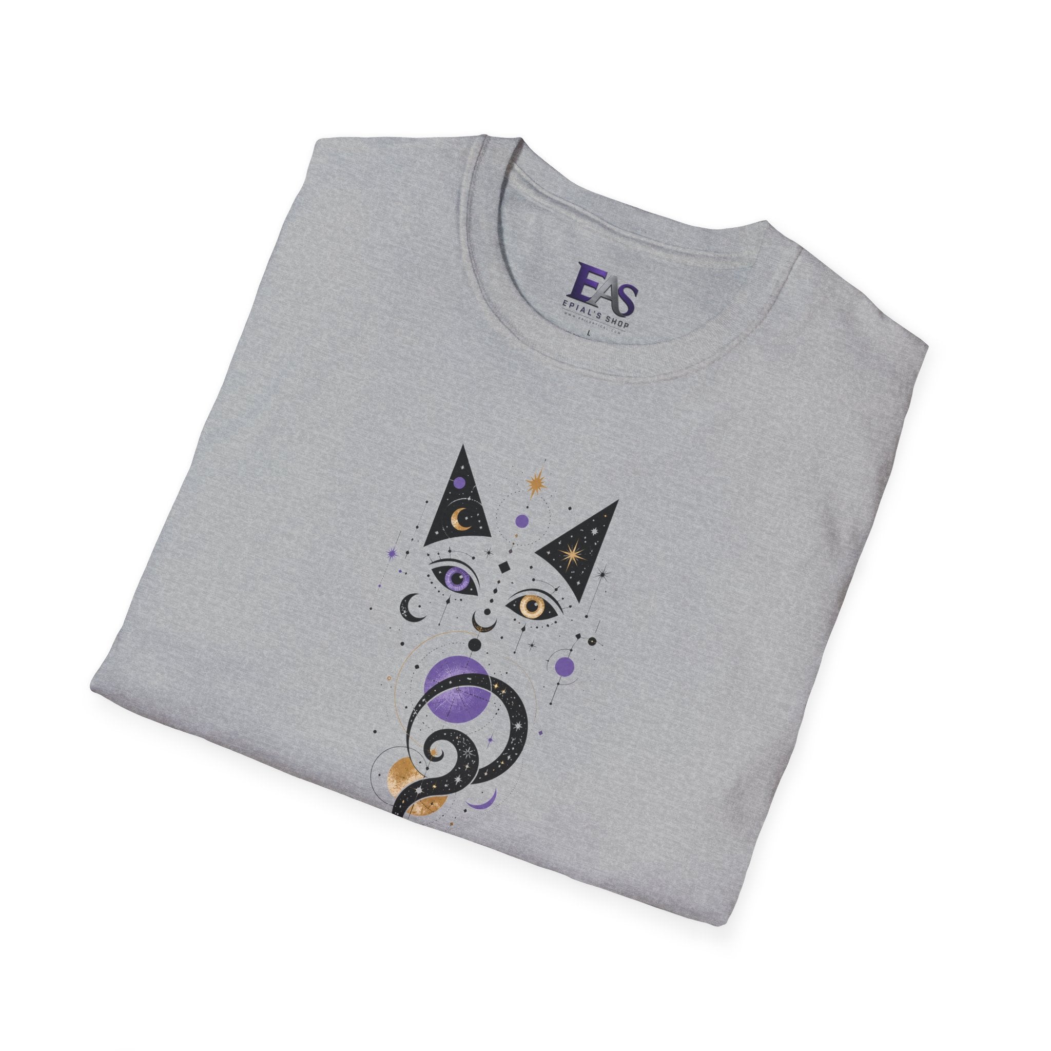 Celestial Cat T-Shirt | Mystical Cosmic Cat Graphic Tee