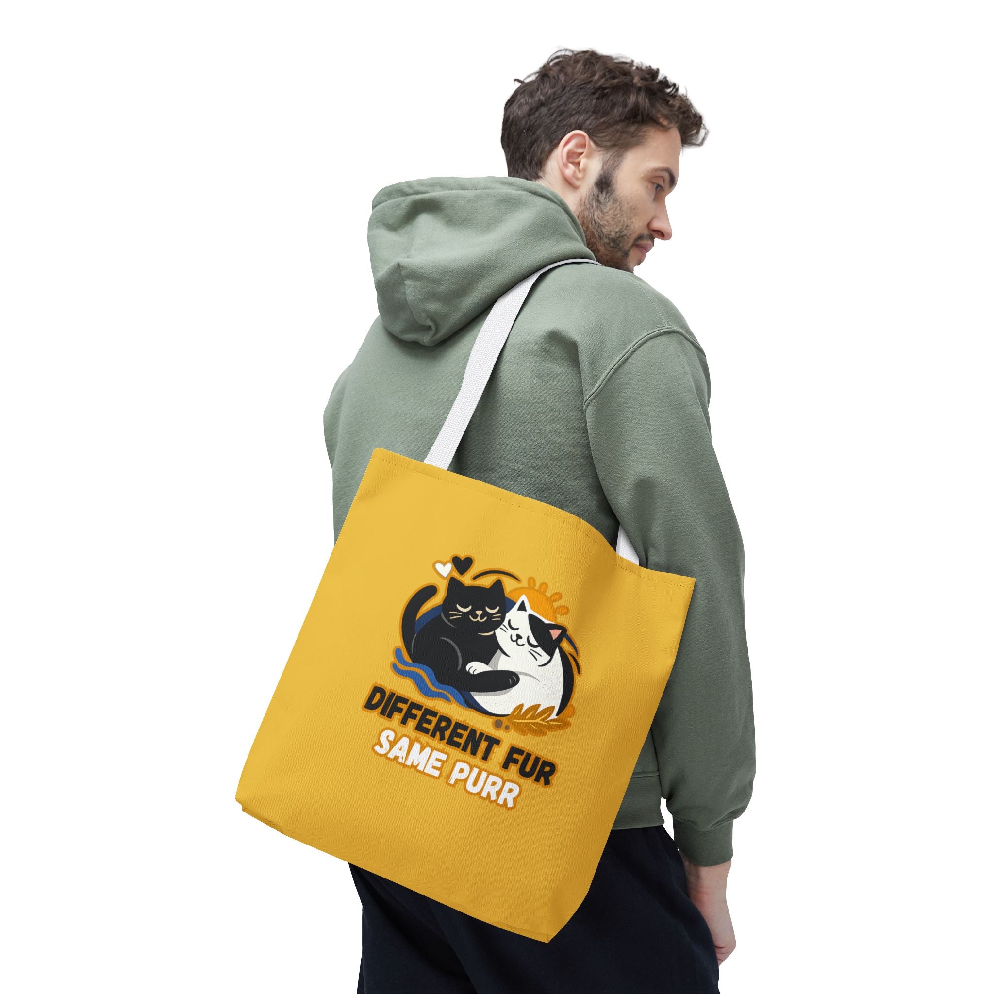 Different Fur, Same Purr Cat Tote Bag – Cozy Friendship Market Bag