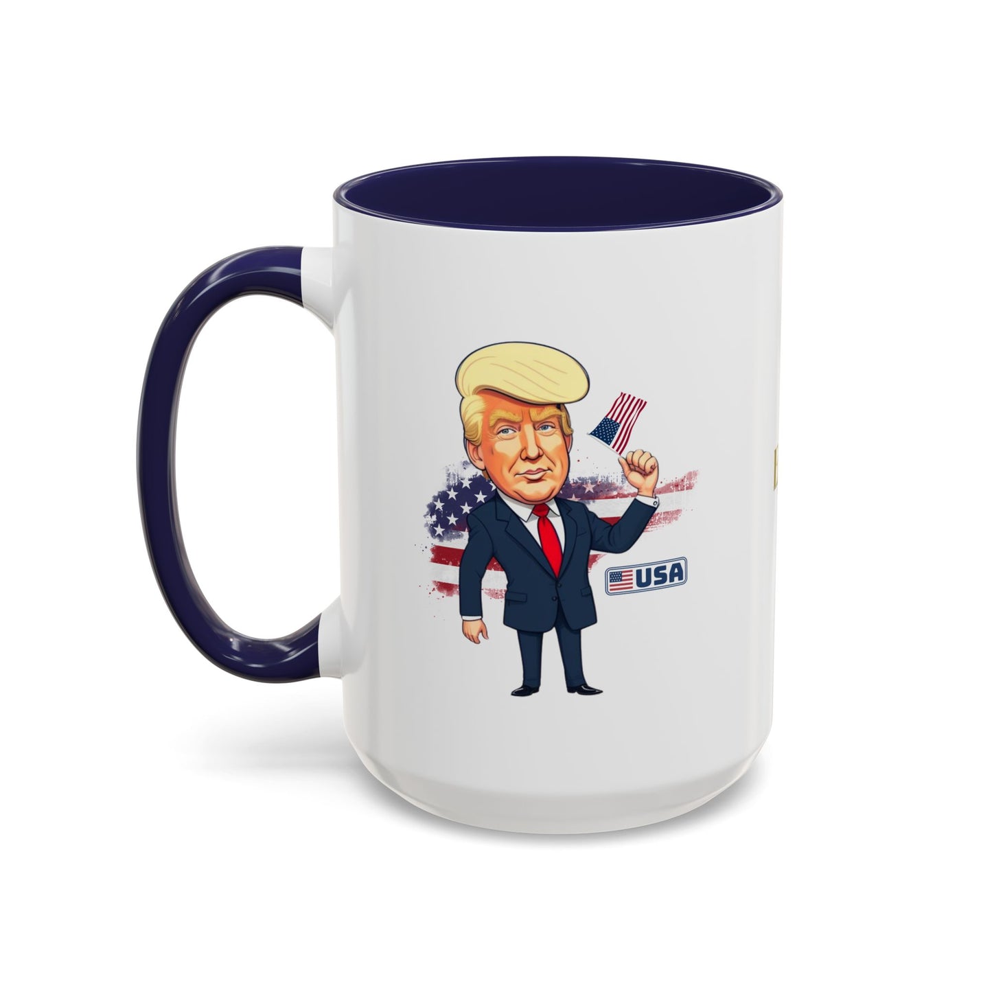 Flag Waving Trump USA Coffee Mug