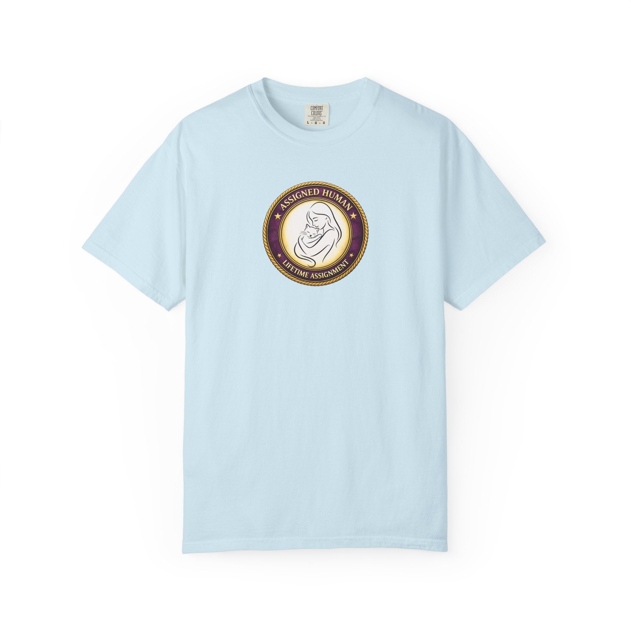 Assigned Human – Lifetime Assignment T-Shirt | Cat Lover Seal Tee