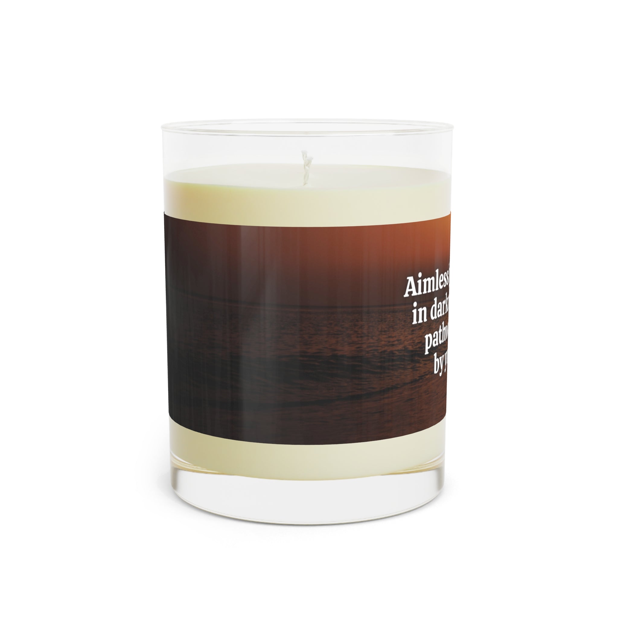 Photo depicting the ​Aimlessly Scented Candle - Full Glass, 11oz from EpiAl's Shop.