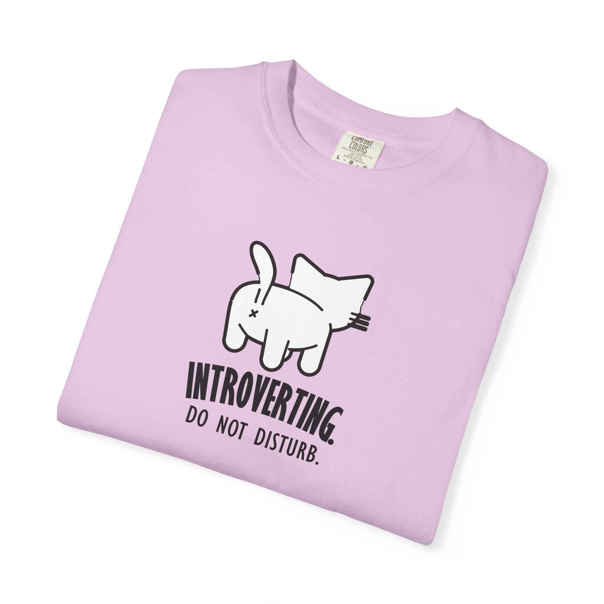Introverting. Do Not Disturb. Unisex Cat T-Shirt