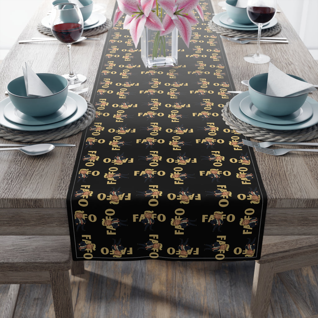 Brazen Political Parody Stylish Table Runner