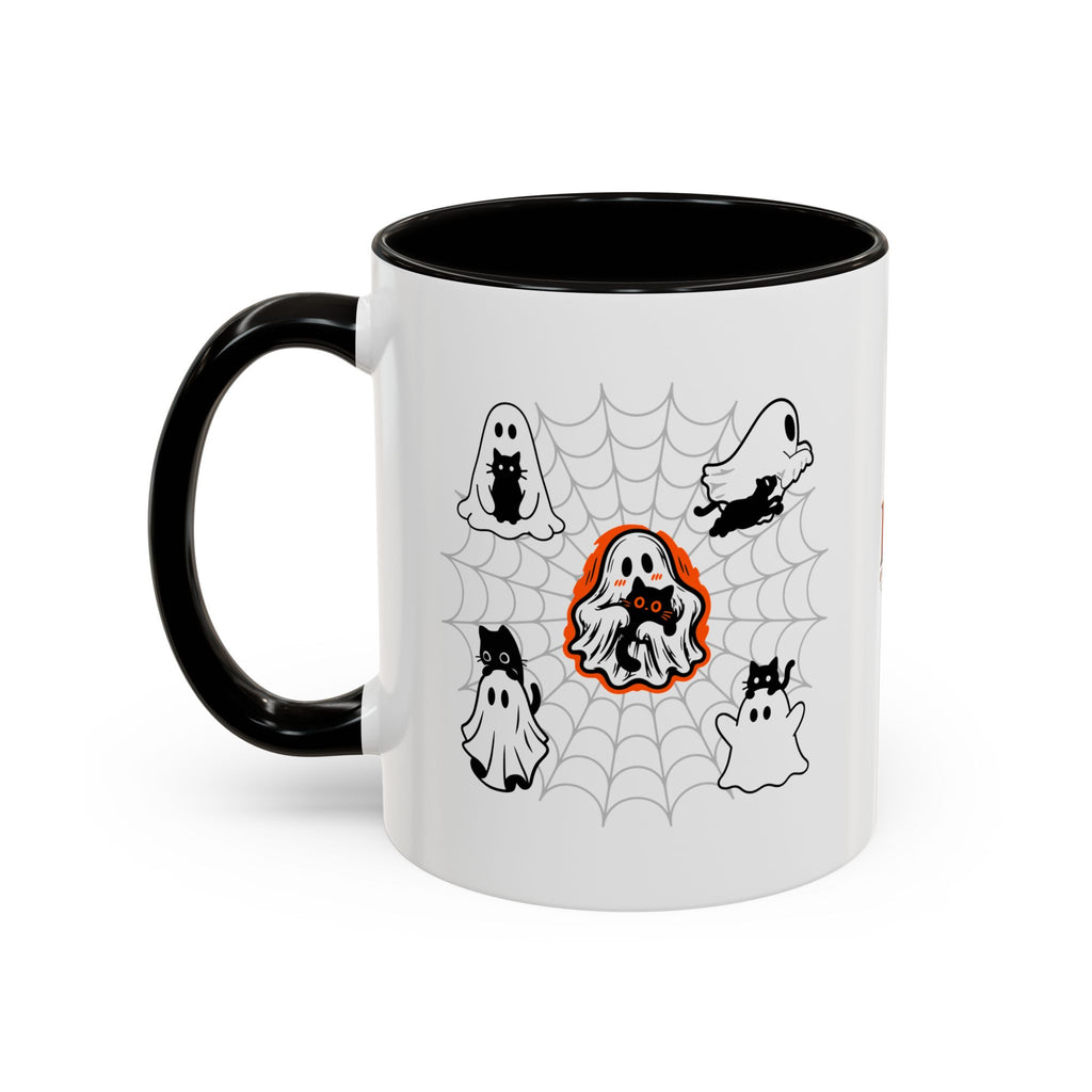 Ghost Cats Halloween Accent Mug (11oz, 15oz)