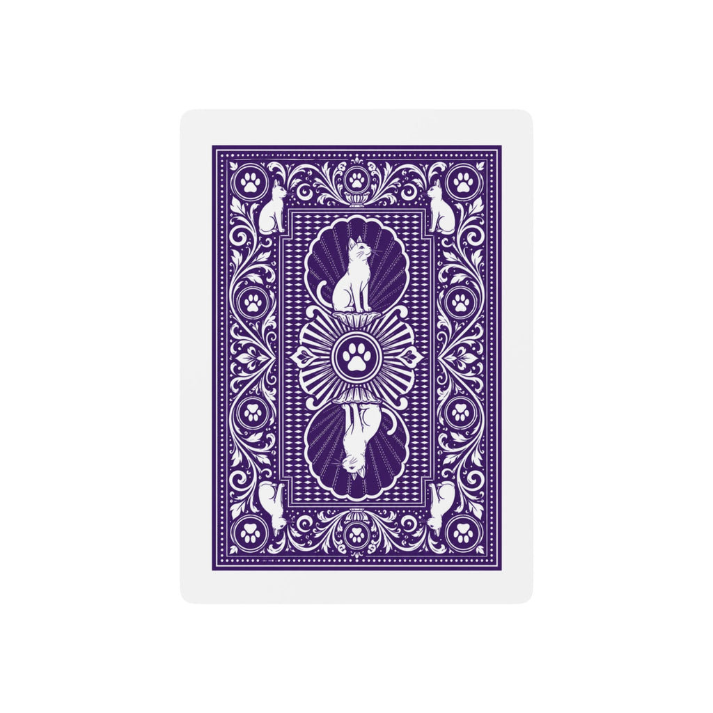Cat Authority Playing Cards – Purple Paw Deck | Premium Poker Cards