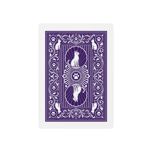 Cat Authority Playing Cards – Purple Paw Deck | Premium Poker Cards