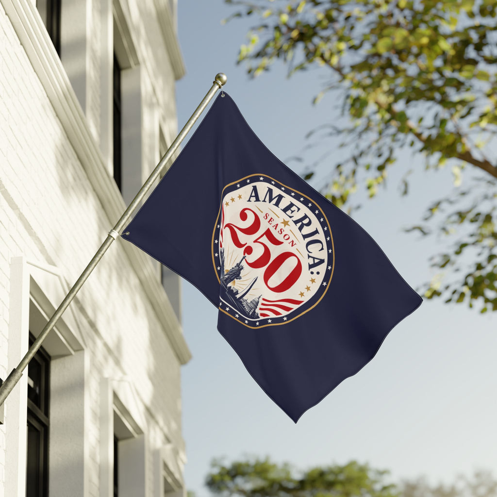 America 250 Season Flag | Patriotic Americana Double-Sided House Flag