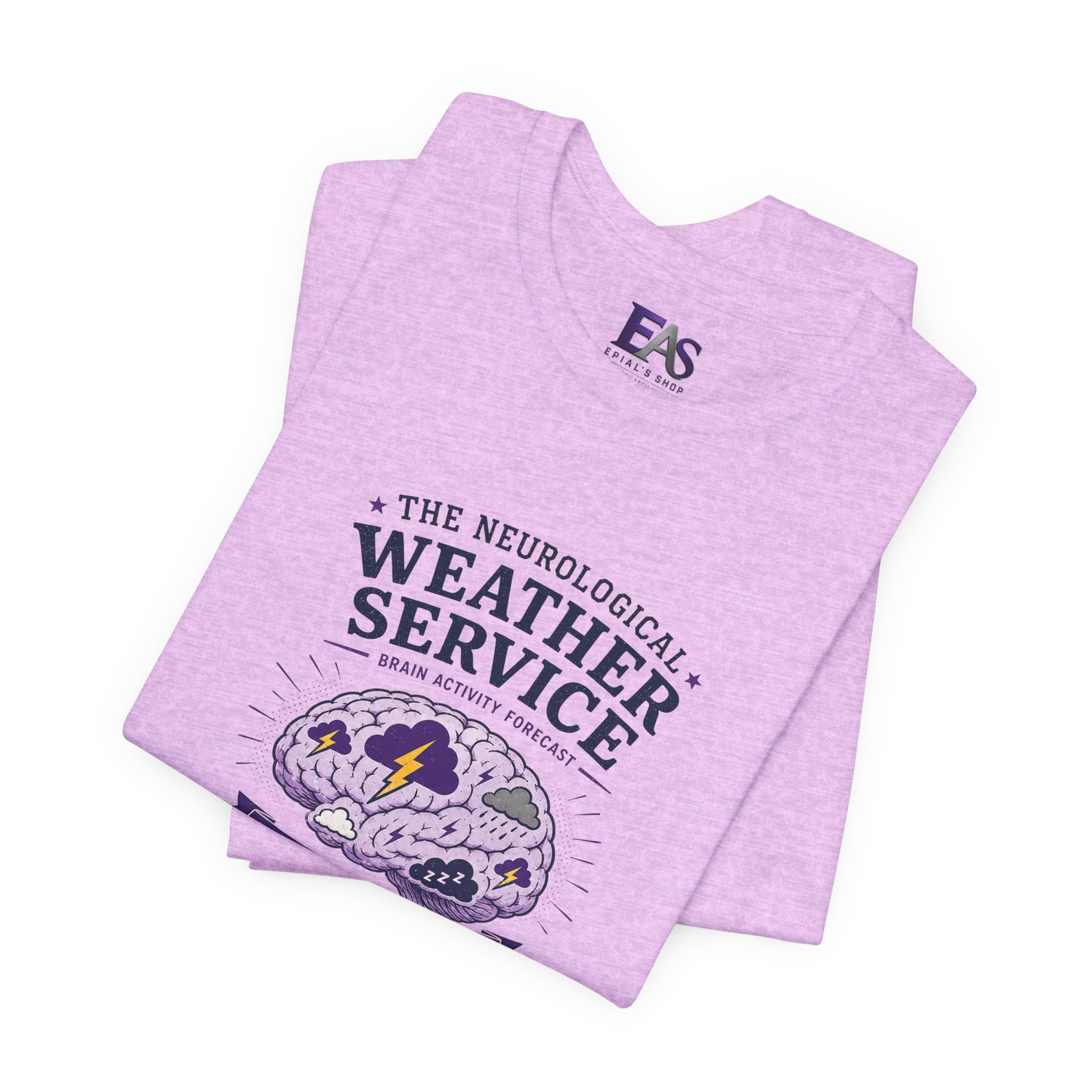 Neurological Weather Service Epilepsy Awareness T-Shirt | Brain Forecast Tee