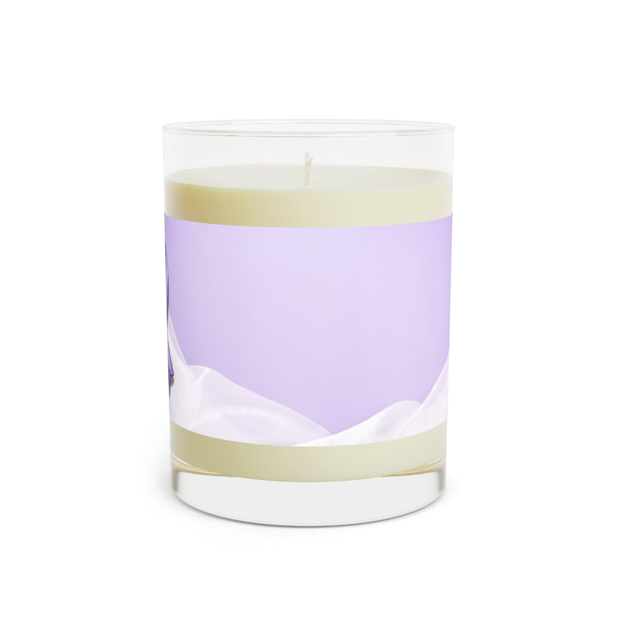 Sketchy Purple Ribbon Scented Candle, Gift for Epilepsy Warriors