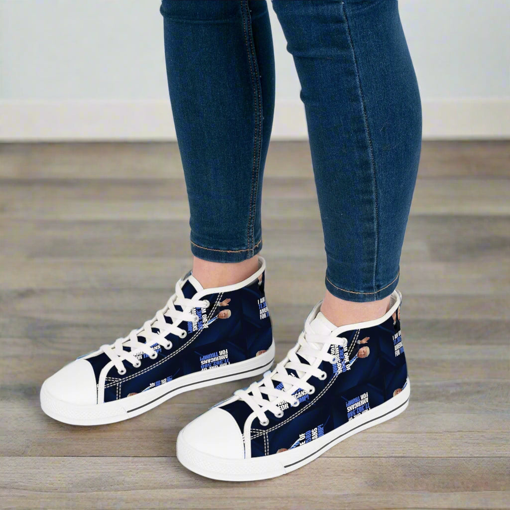 Women's High Top Sneakers - American for Trump Printify