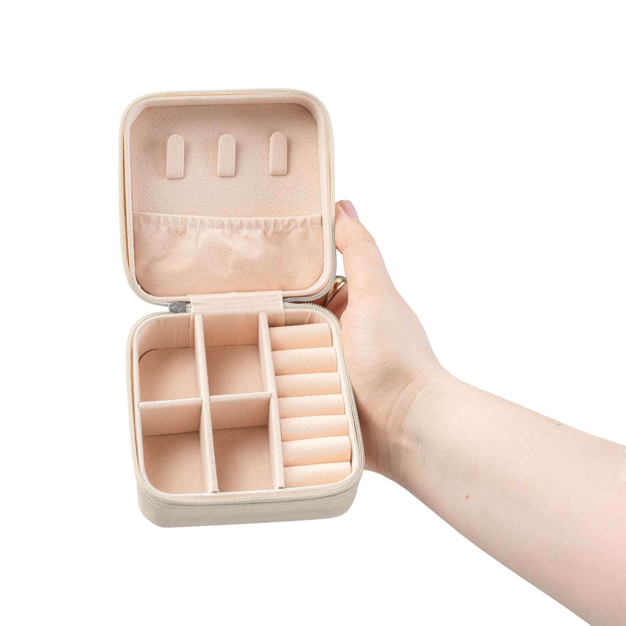 Still Here Jewelry Travel Case – Compact Blush Organizer