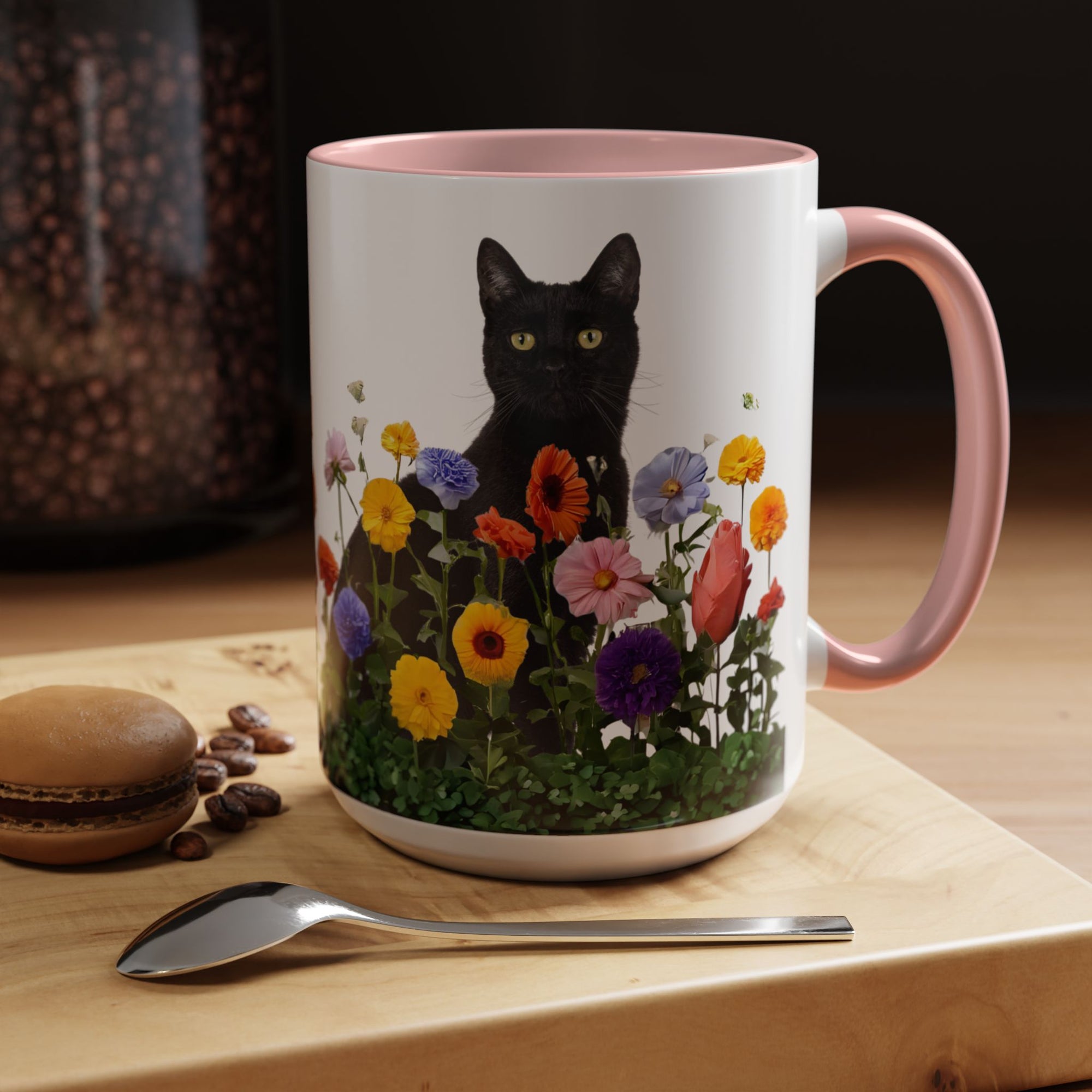 Floral Cats Coffee Mug