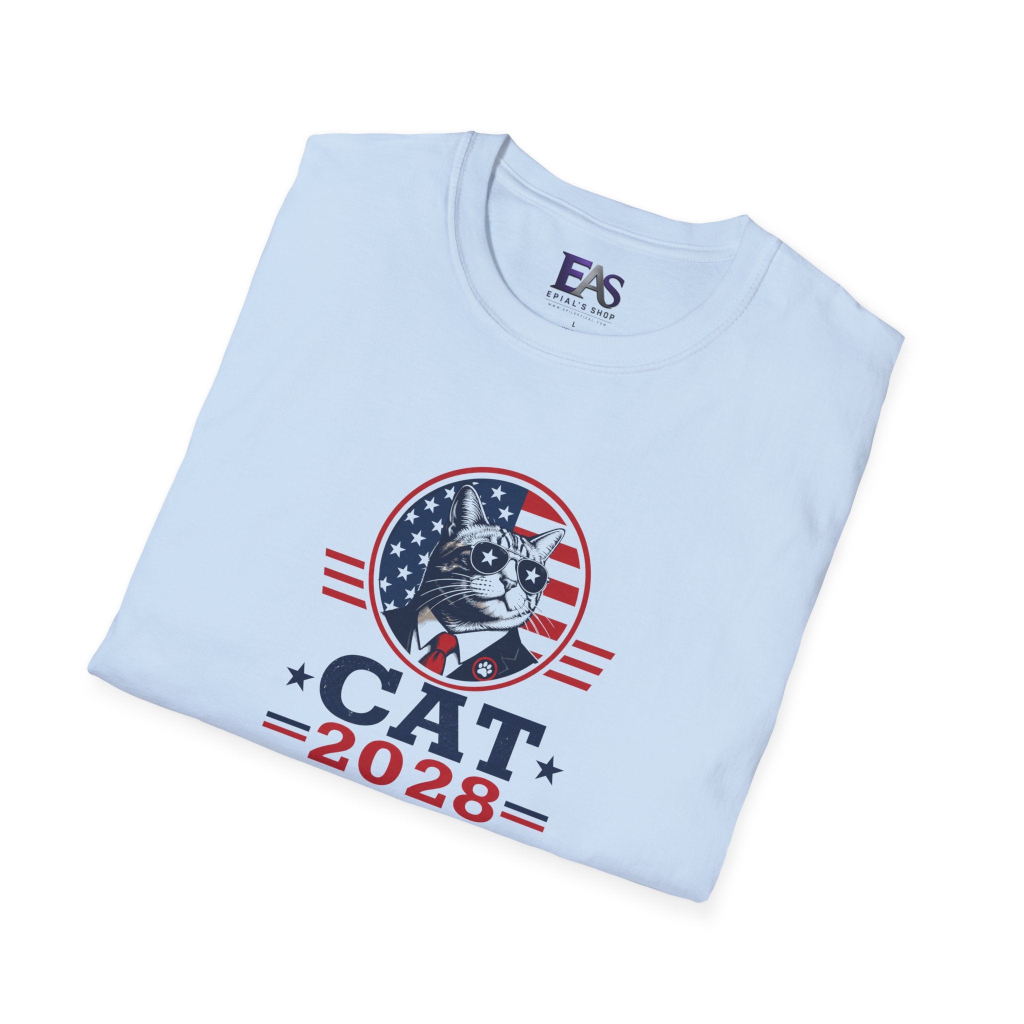CAT 2028 T-Shirt | Because Humans Had Their Chance Funny Cat Campaign Tee