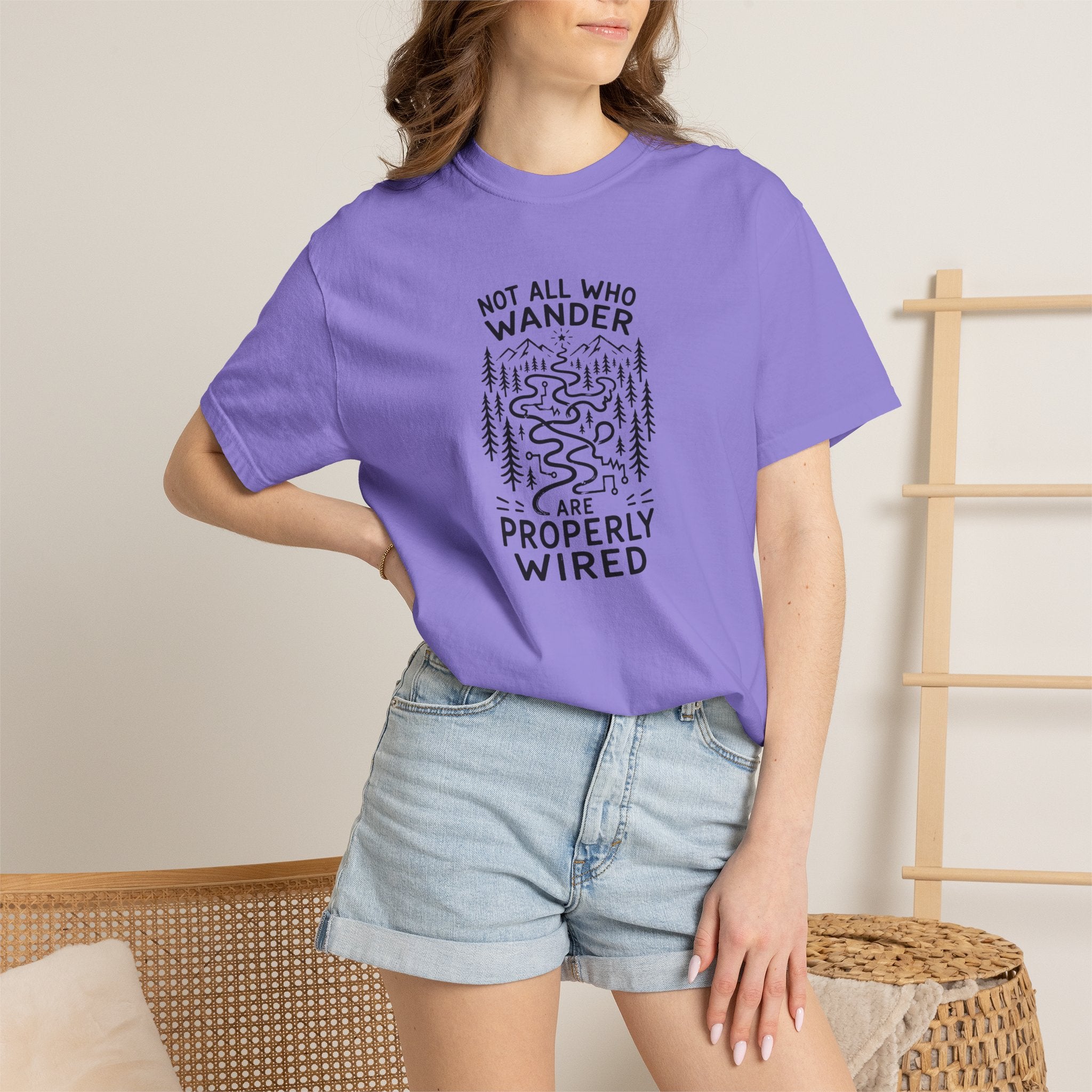 Not All Who Wander Are Properly Wired Epilepsy Awareness T-Shirt