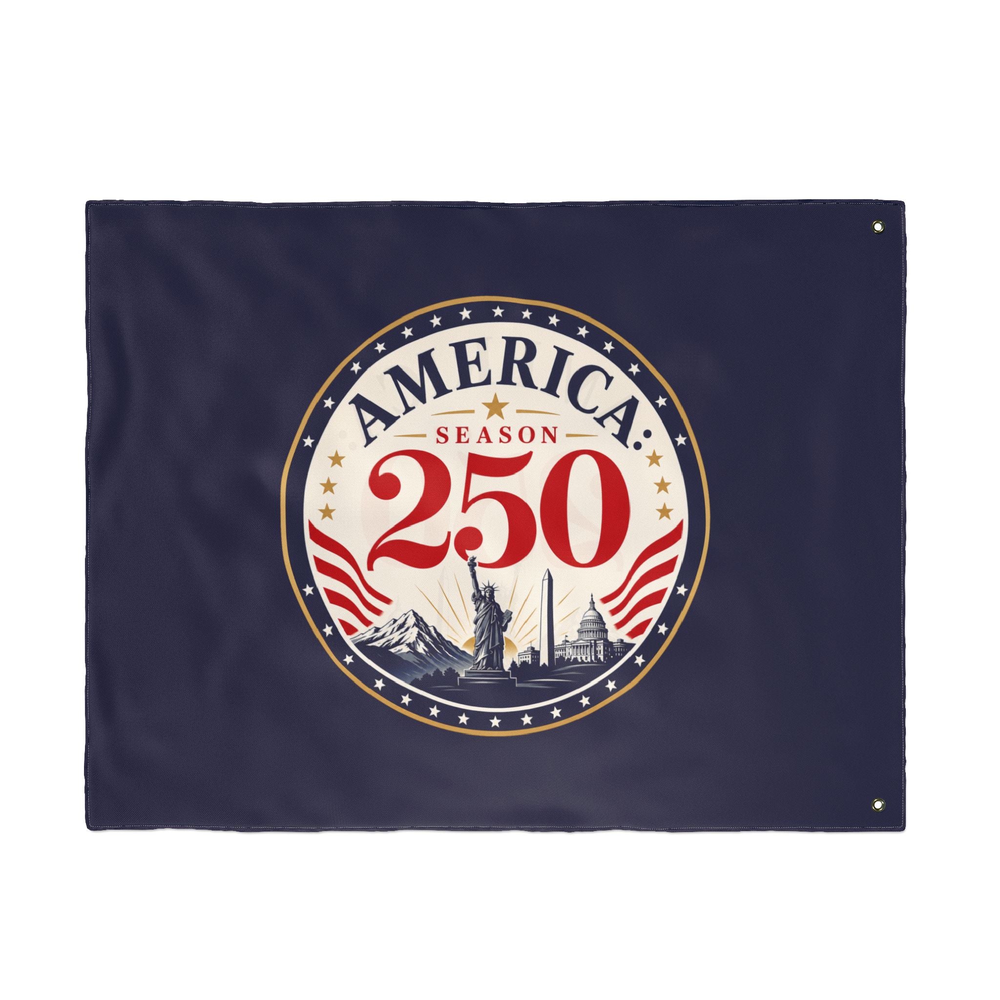 America 250 Season Flag | Patriotic Americana Double-Sided House Flag