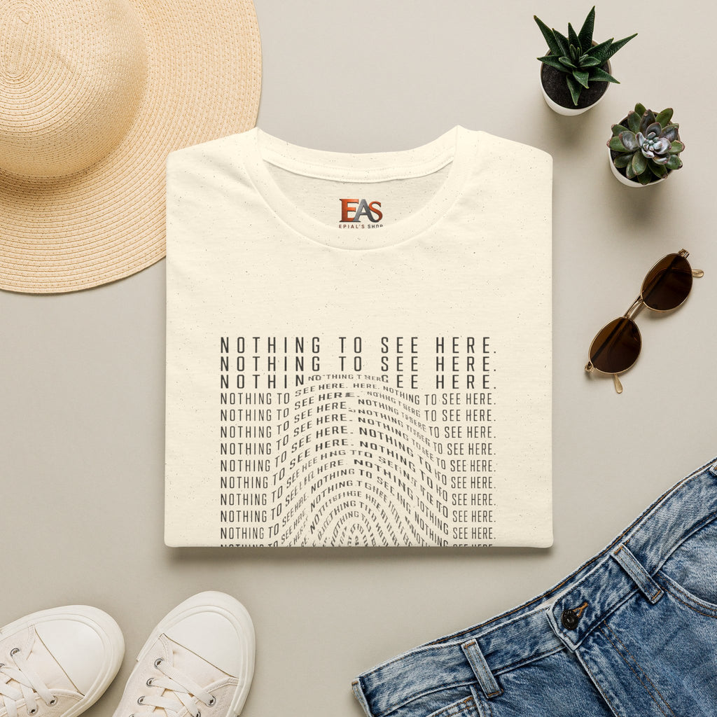 Nothing to See Here T-Shirt | Hidden Fingerprint True Crime & Internet Sleuth Tee