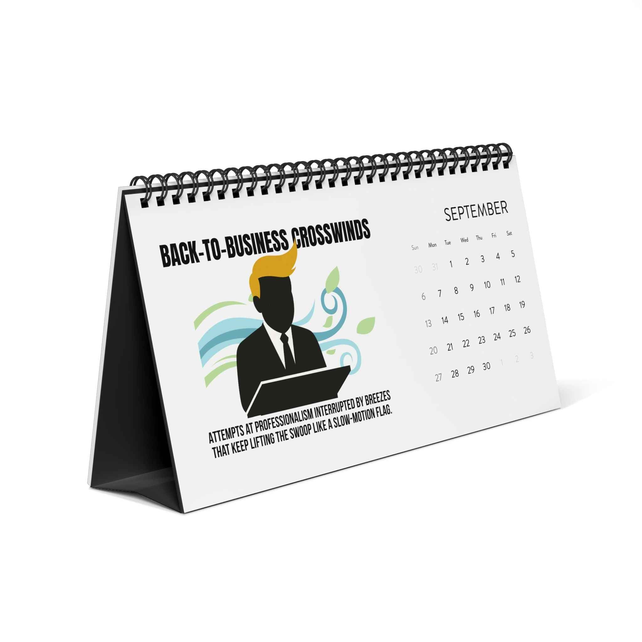 Executive Hair Forecast 2026 Desktop Calendar