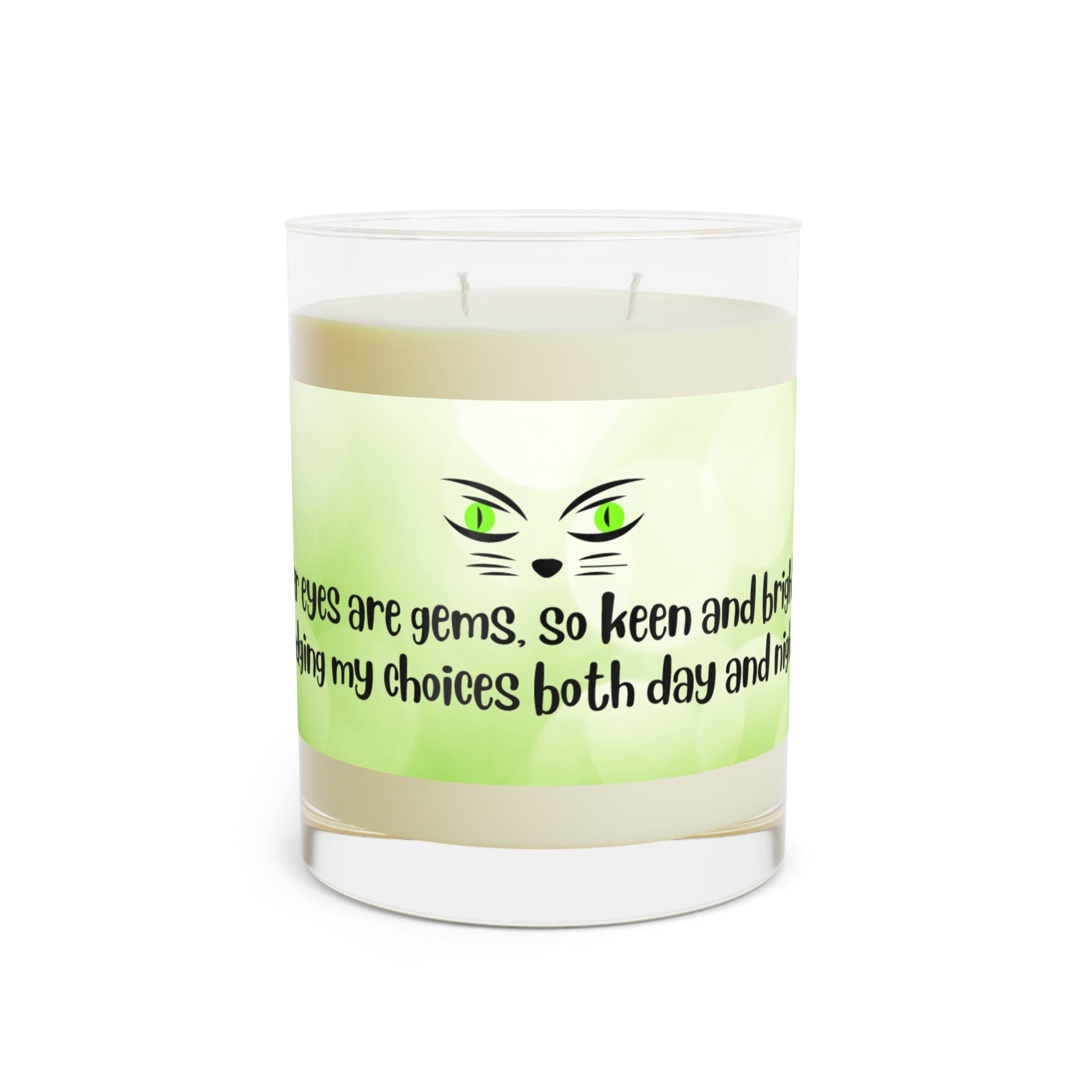 Photo depicting the ​Judging Eyes Scented Candle - Full Glass, 11oz from EpiAl's Shop.