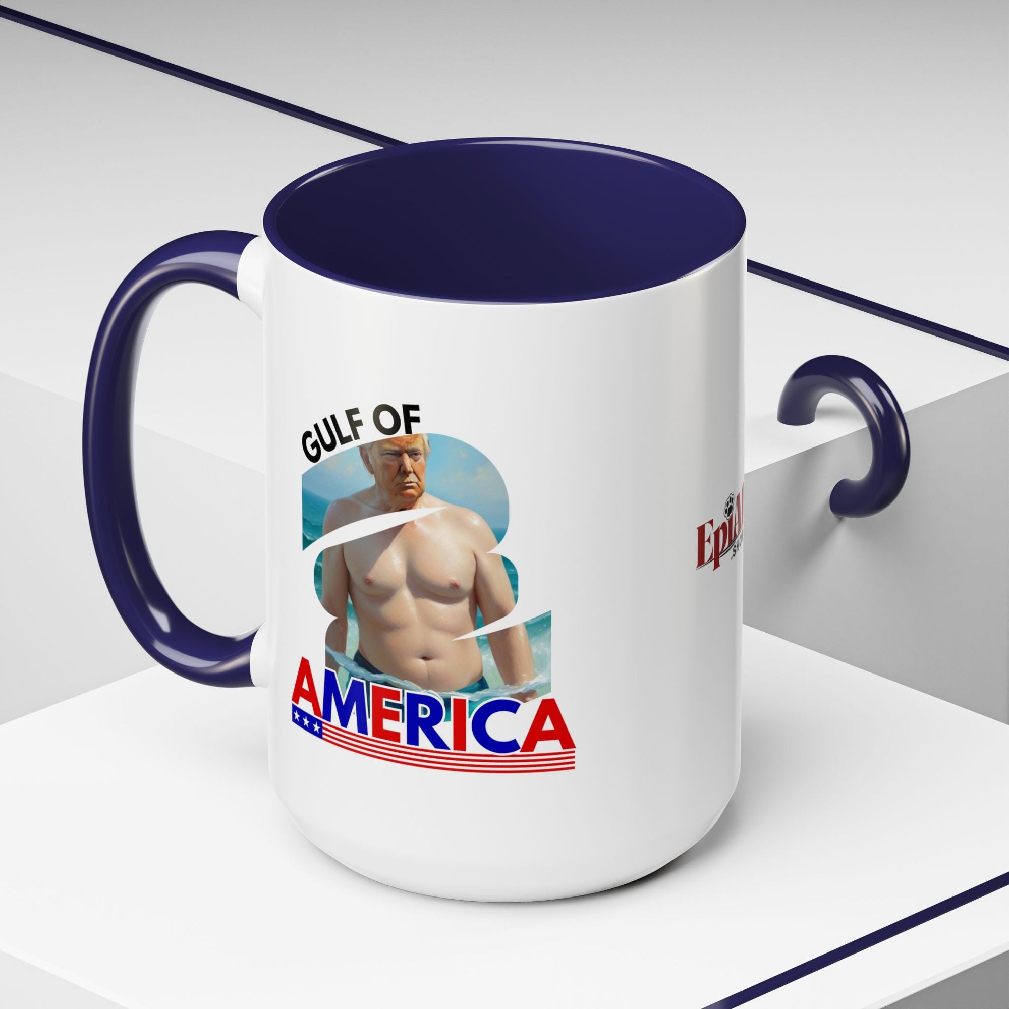 Trump's Gulf of America Accent Coffee Mug Printify