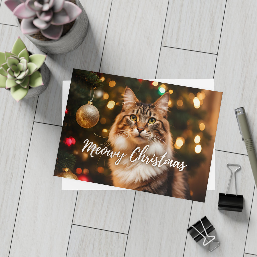 Pretty Meowy Christmas Postcard Bundles (envelopes included)