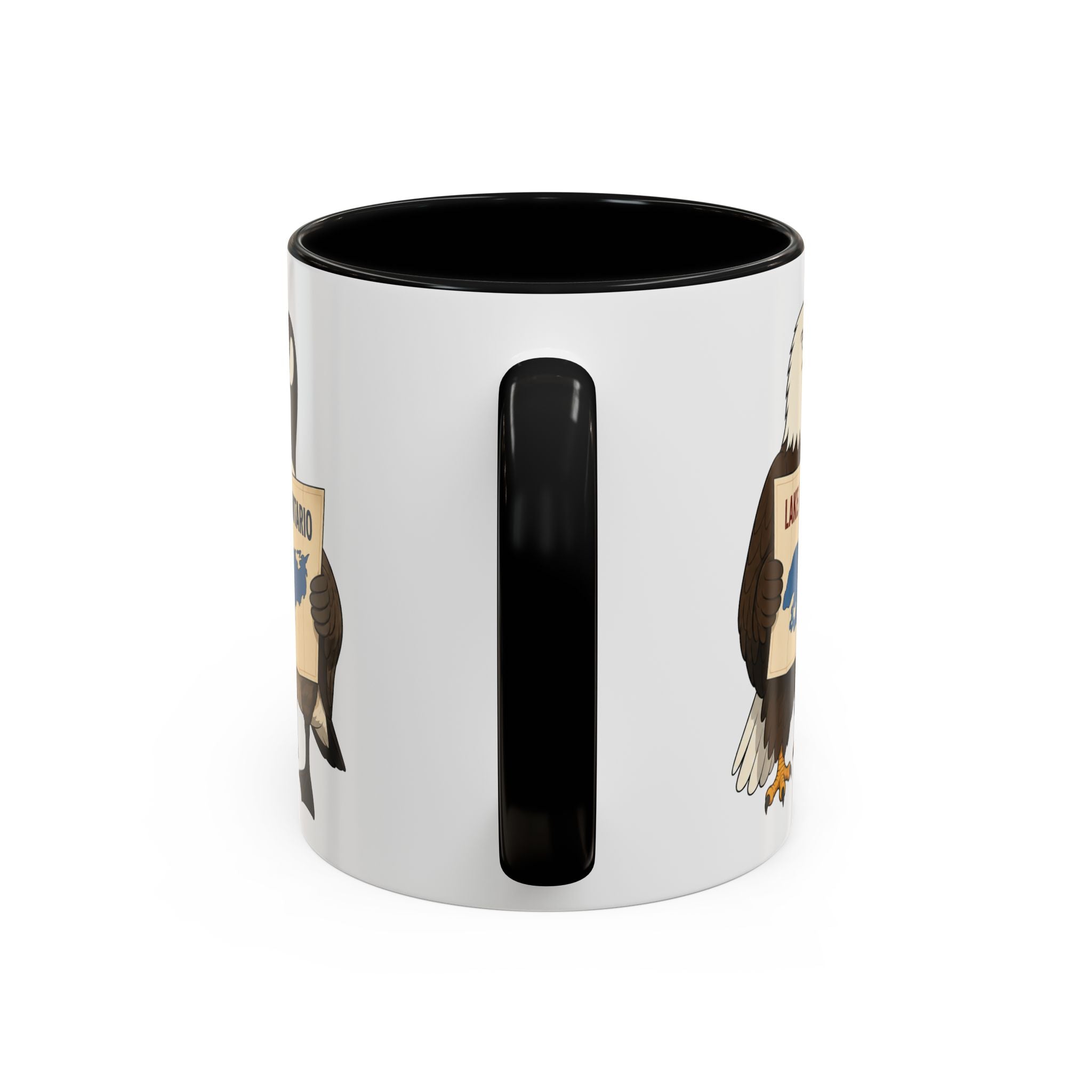 Lake Ontario vs. Lake America Goose & Eagle Coffee Mug | Great Lake Renaming Humor