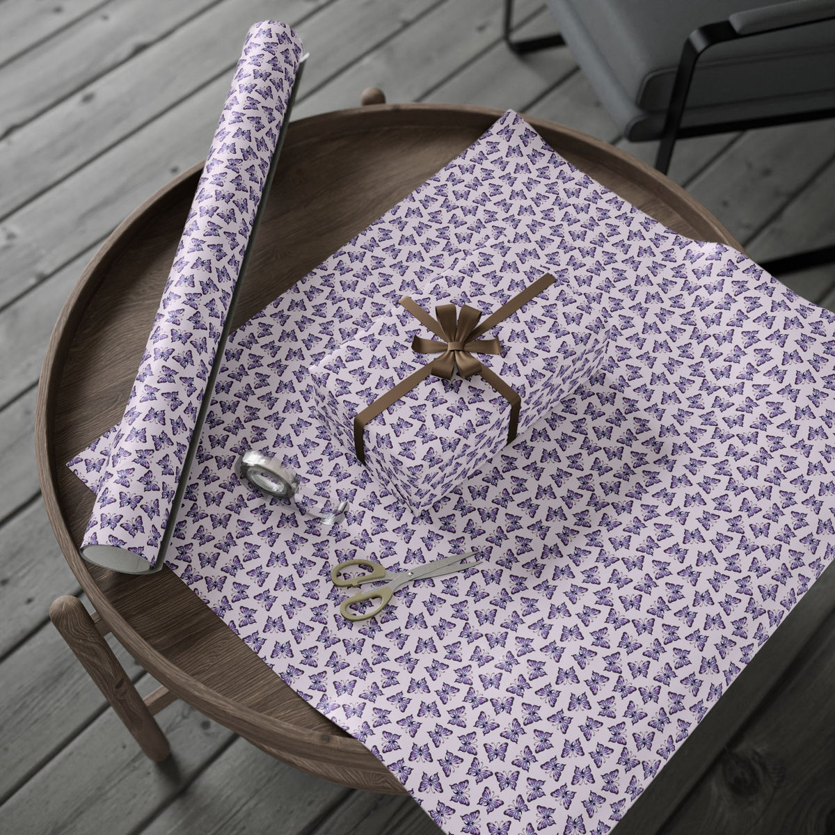 Purple Butterfly Suicide Prevention Awareness Wrapping Paper | Hope & Remembrance Gift Wrap