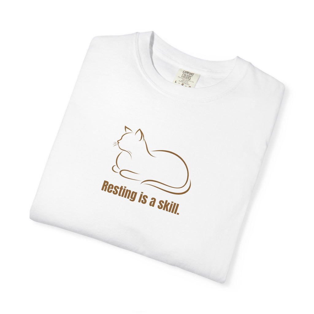 Resting Is a Skill Cat T-Shirt