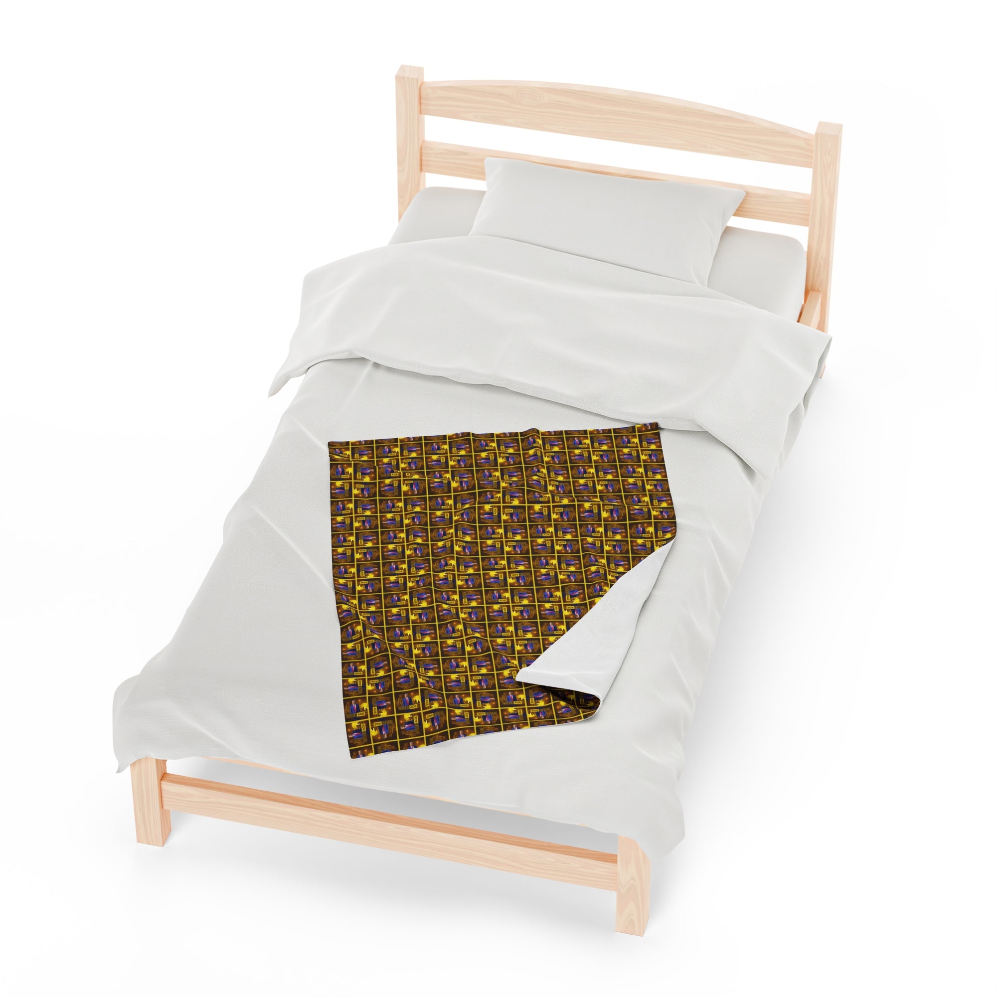 Trump Golden Age Velveteen Plush Blanket