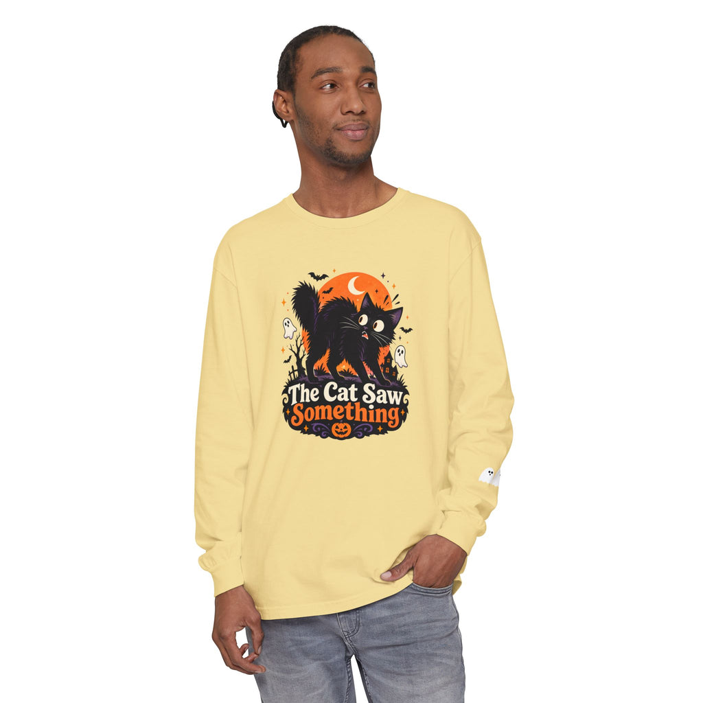 The Cat Saw Something Halloween Long Sleeve Shirt
