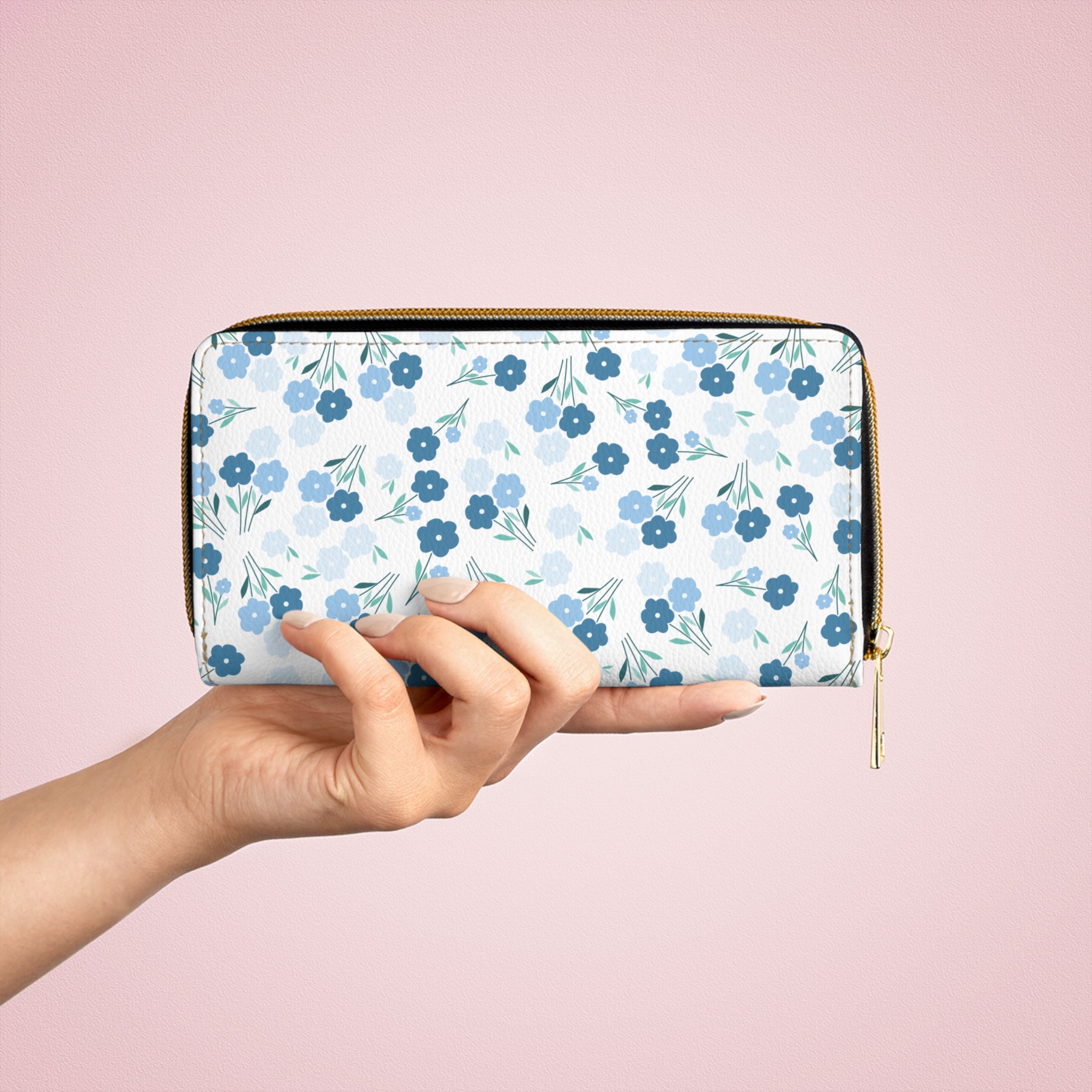 Office of Grace and Grit Floral Zipper Wallet