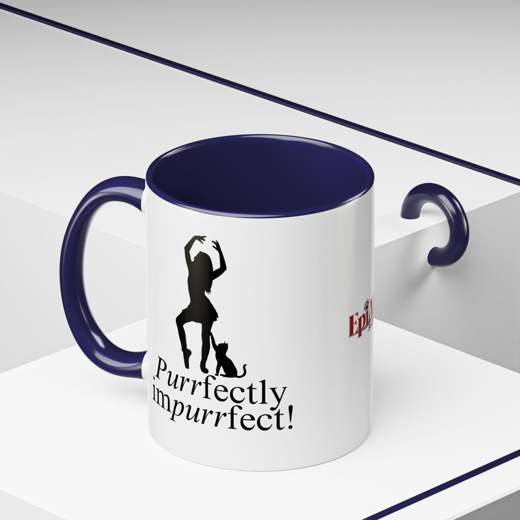 Purrfectly Impurrfect Accent Coffee Mug (11, 15oz)