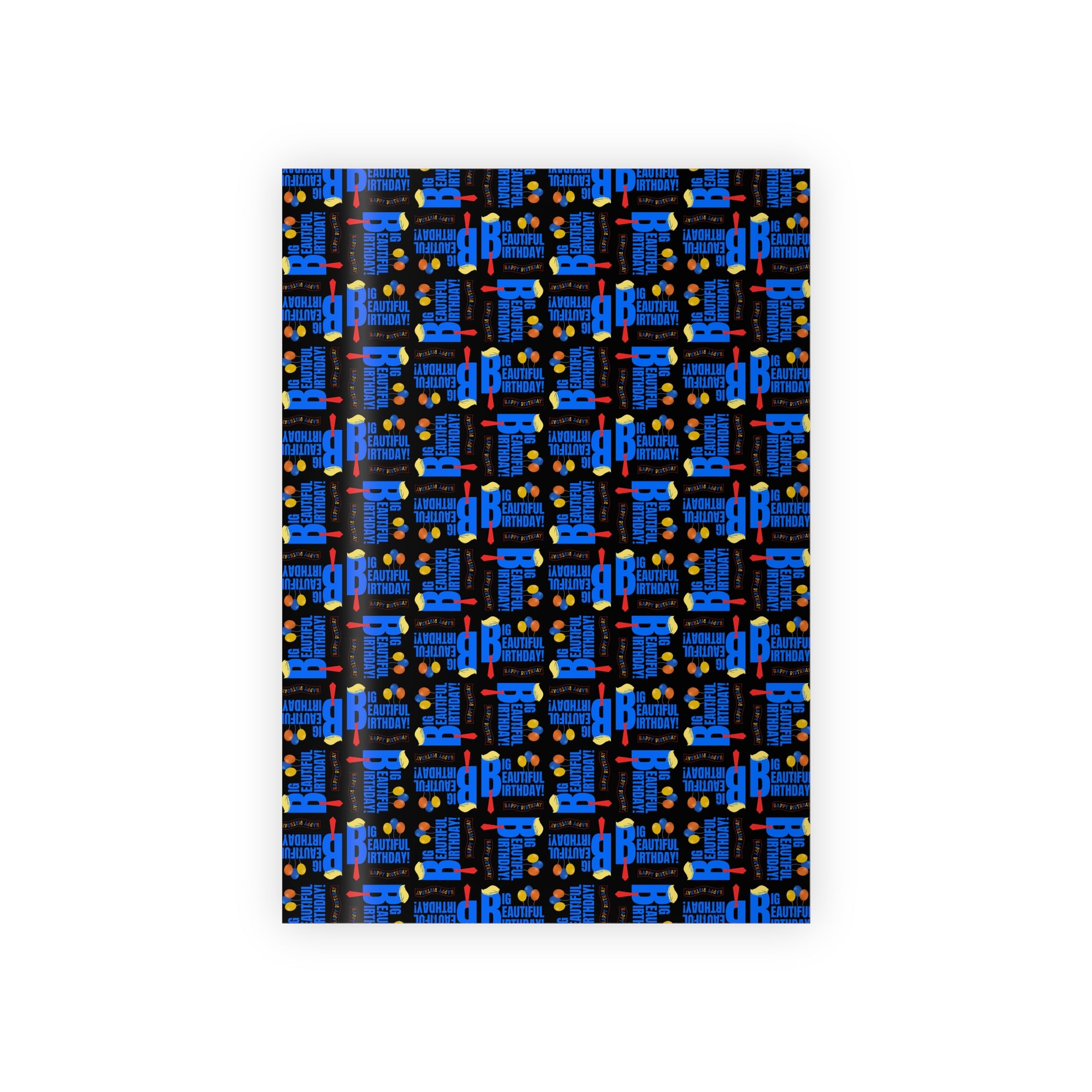 Big Beautiful Birthday Gift Wrapping Paper Roll