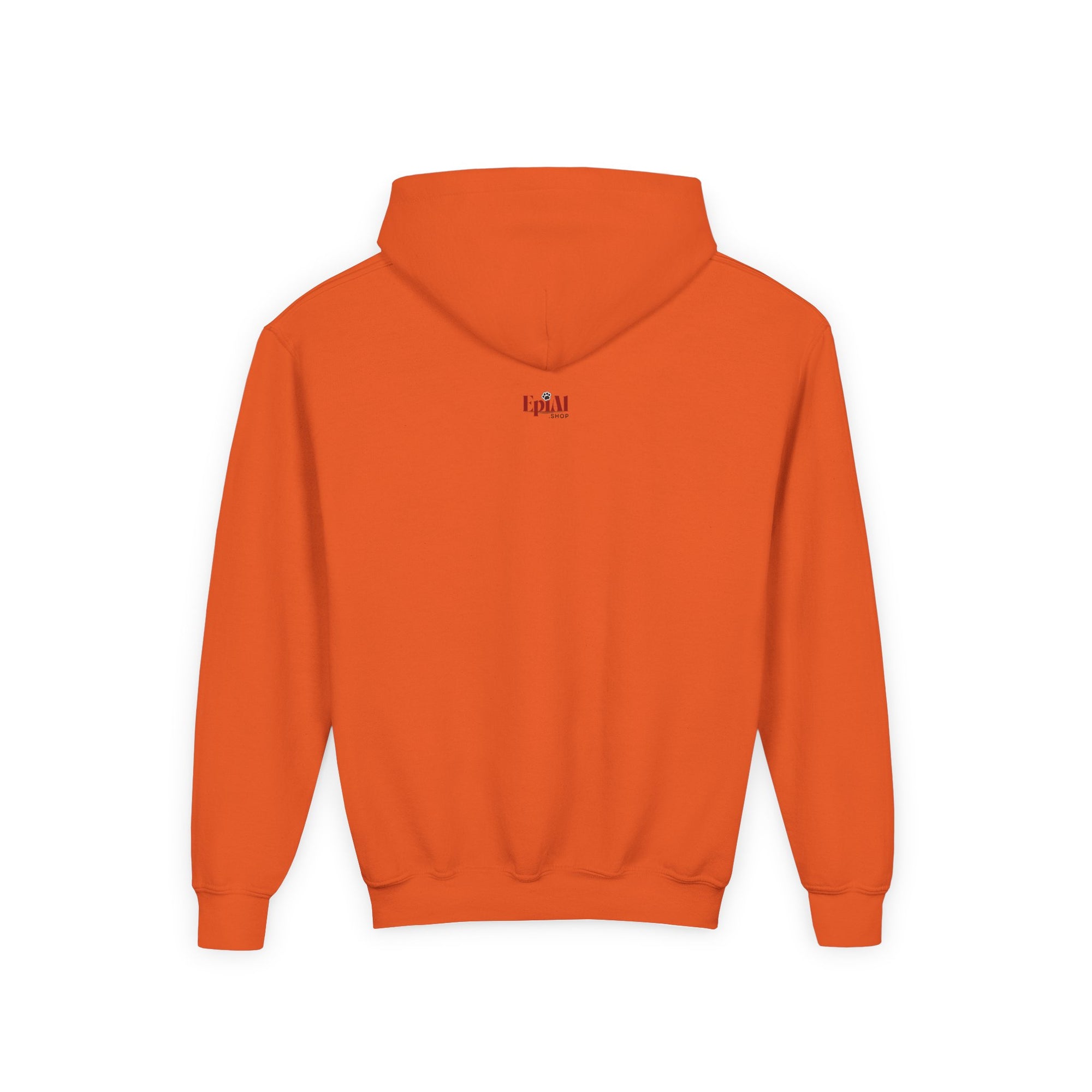 Youth Halloween Hoodie, Ghost and Cat Design