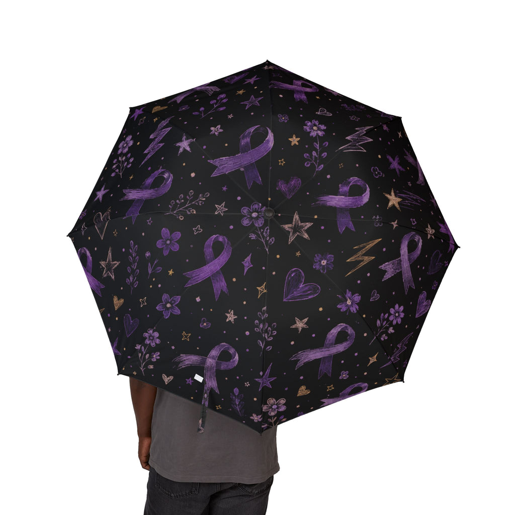 Purple Ribbon Epilepsy Awareness Umbrella (Semi-Automatic)