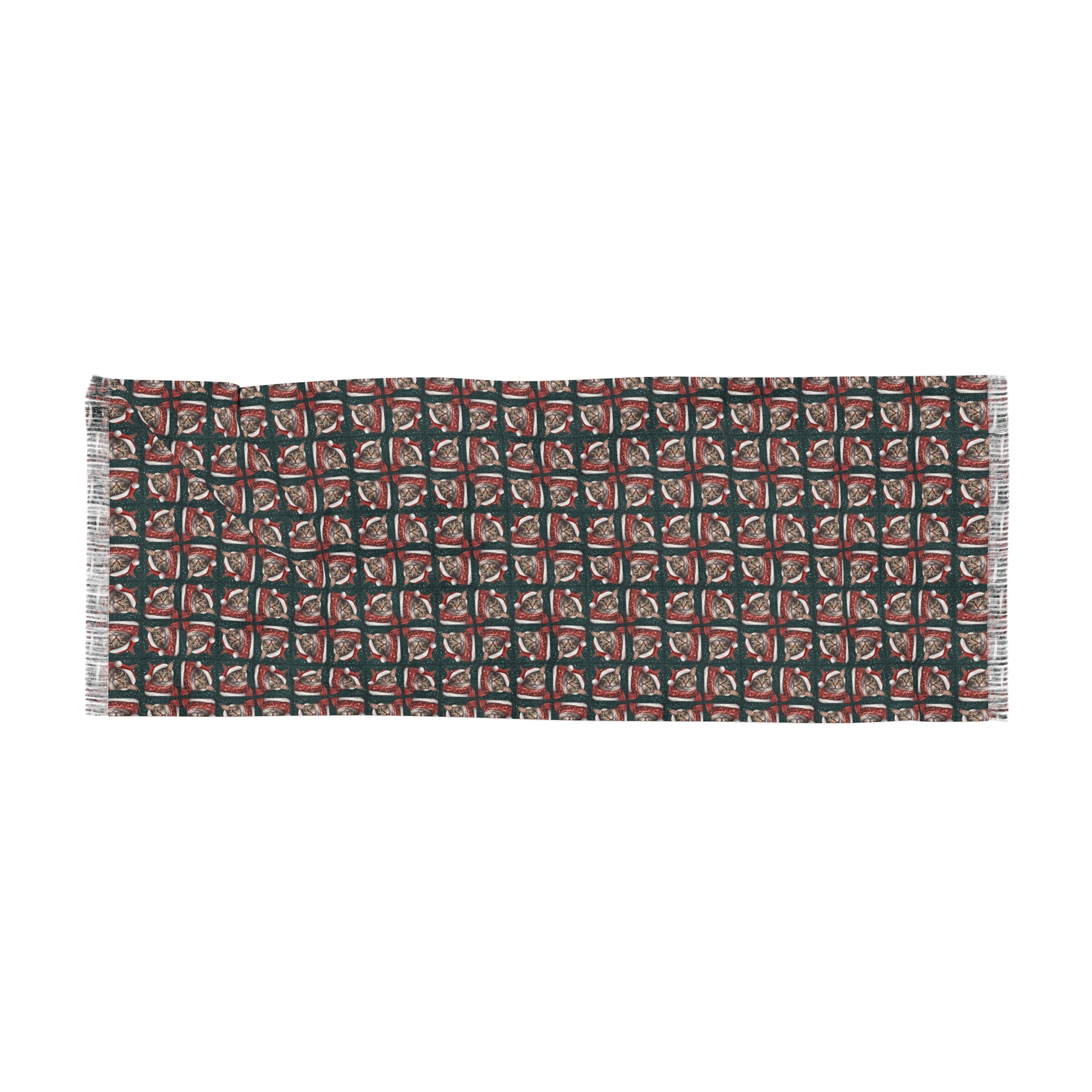 Retro Kitty Christmas Light Scarf