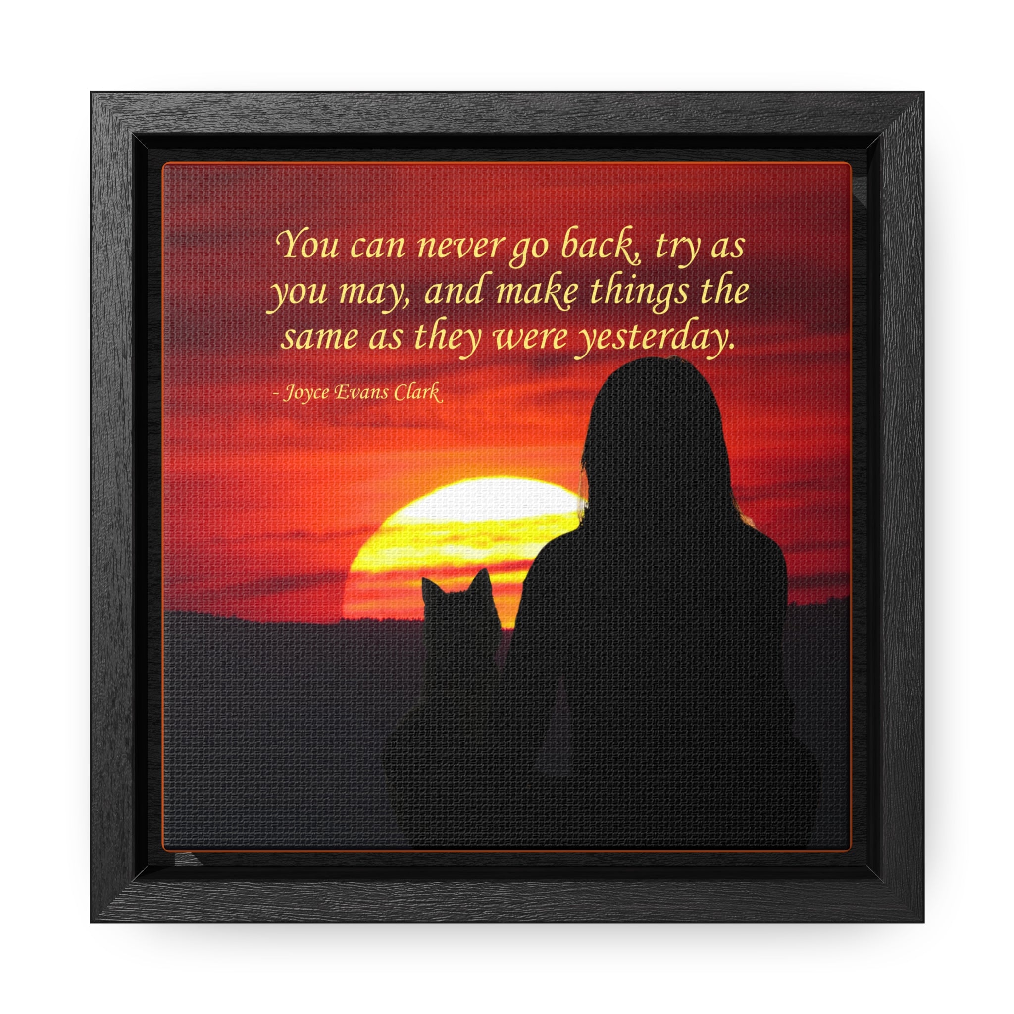 Photo depicting the ​Try As You May Gallery Canvas Wraps, Square Frame from EpiAl's Shop.