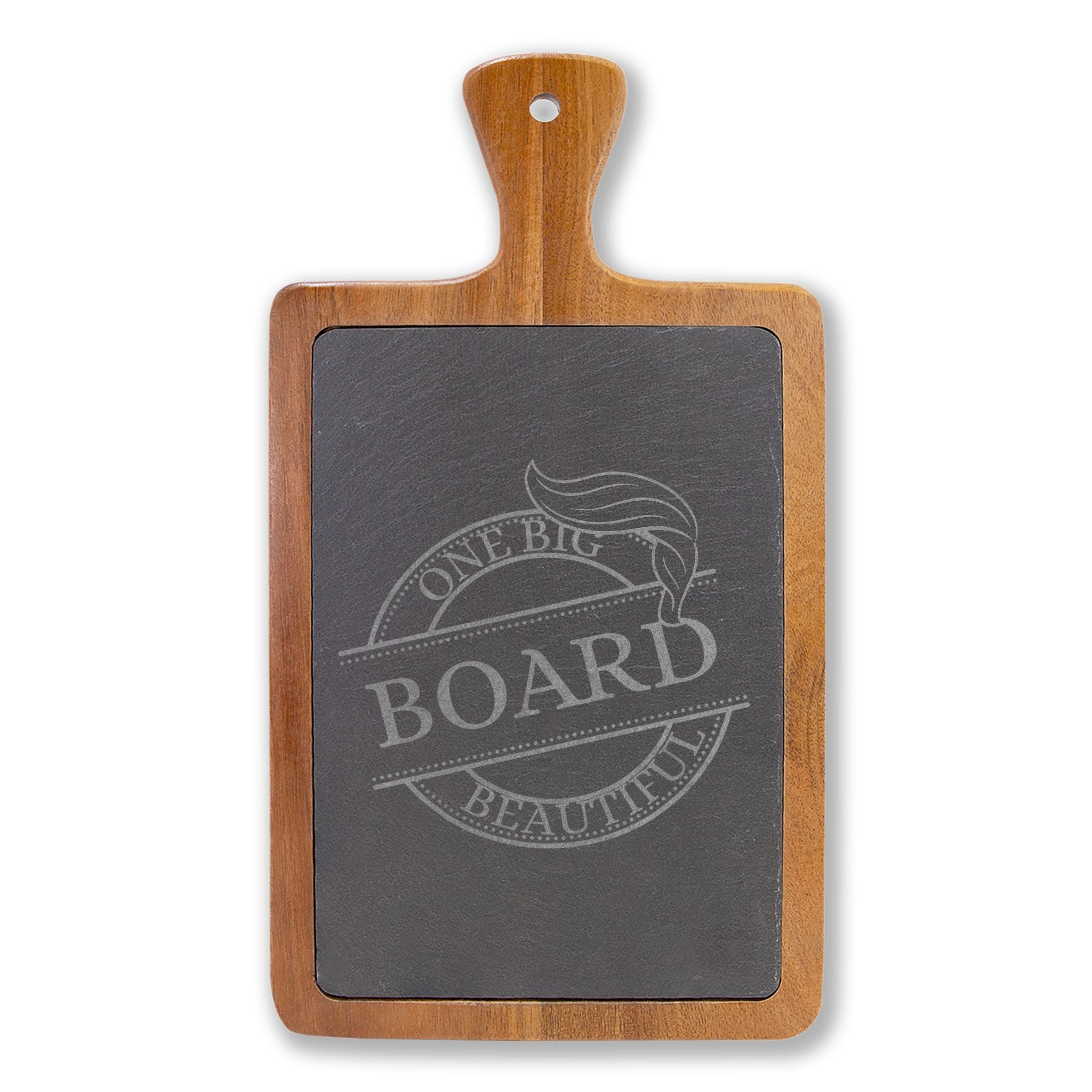 One Big Beautiful Board – Parody Slate & Acacia Charcuterie Set