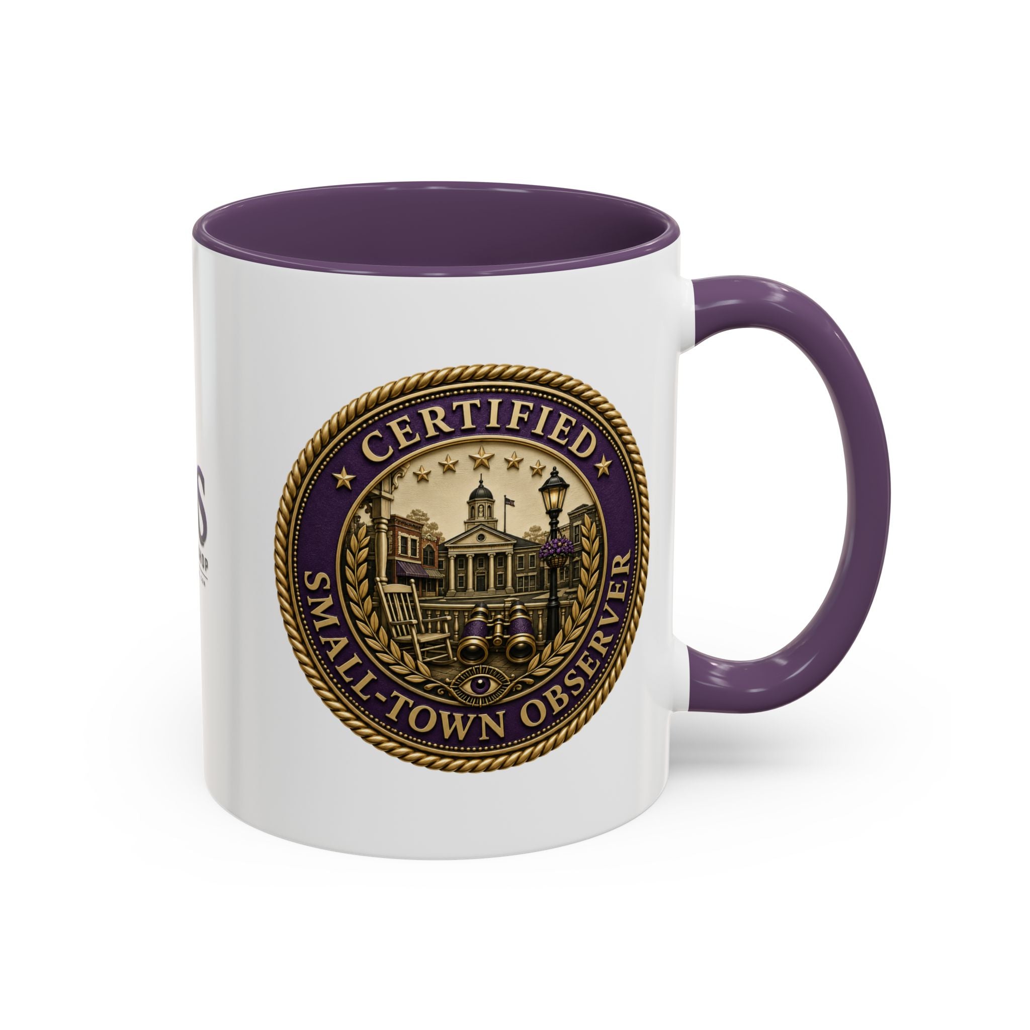 Certified Small-Town Observer Accent Coffee Mug - Accent 11/15oz
