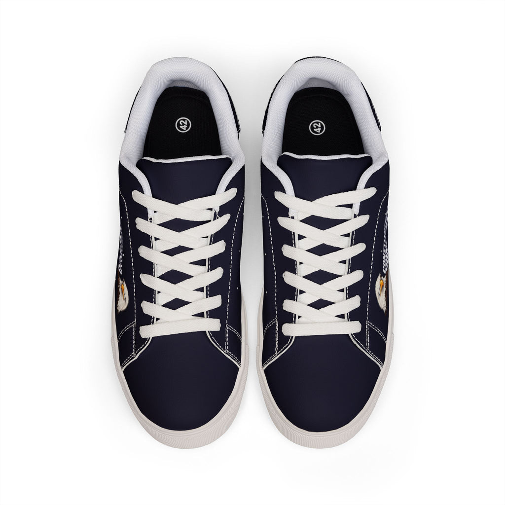 Constitutionally Concerned Eagle Political Humor Low-Top Sneakers