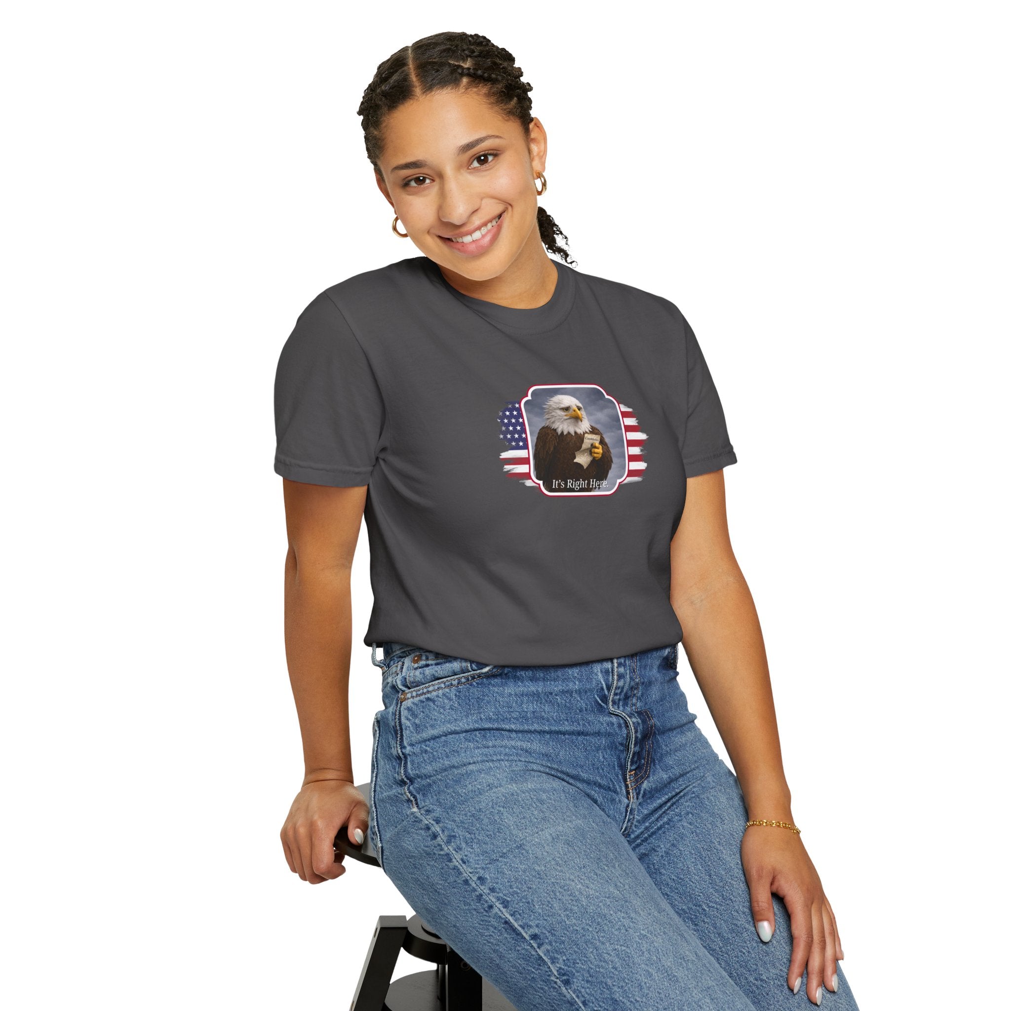 “It’s Right Here” Political Parody T-Shirt