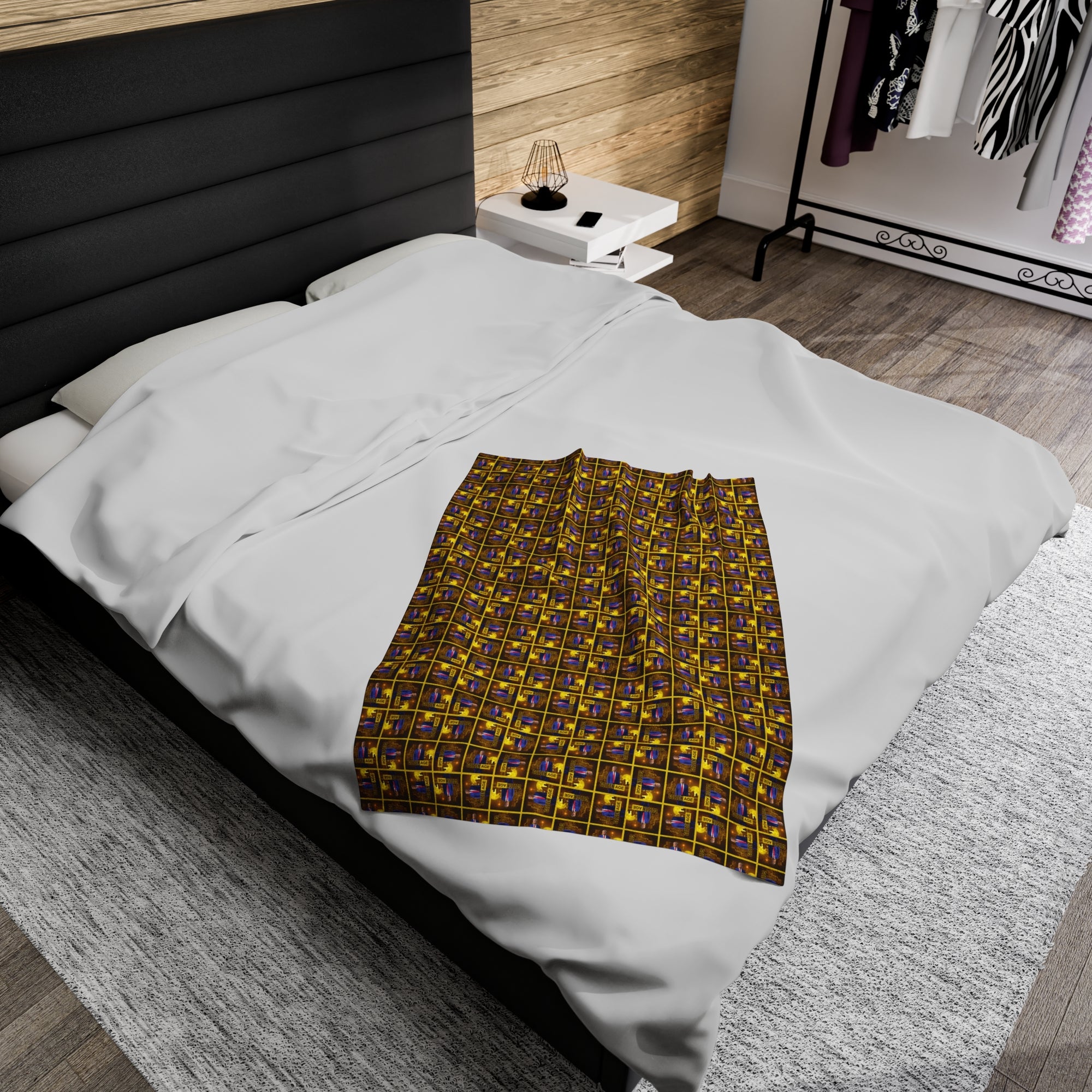 Trump Golden Age Velveteen Plush Blanket