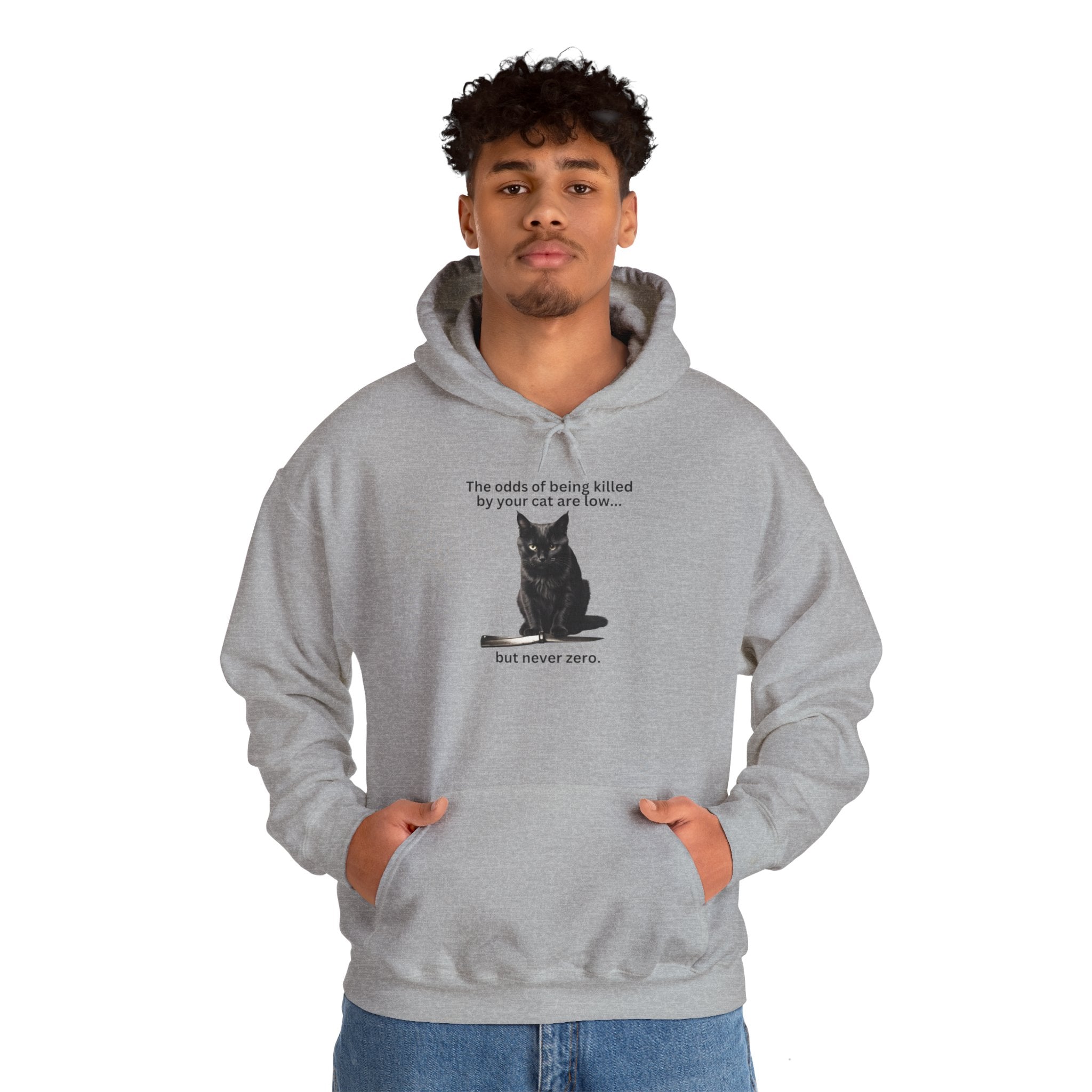 Photo depicting the ​Odds Unisex Heavy Blend™ Hooded Sweatshirt from EpiAl's Shop.