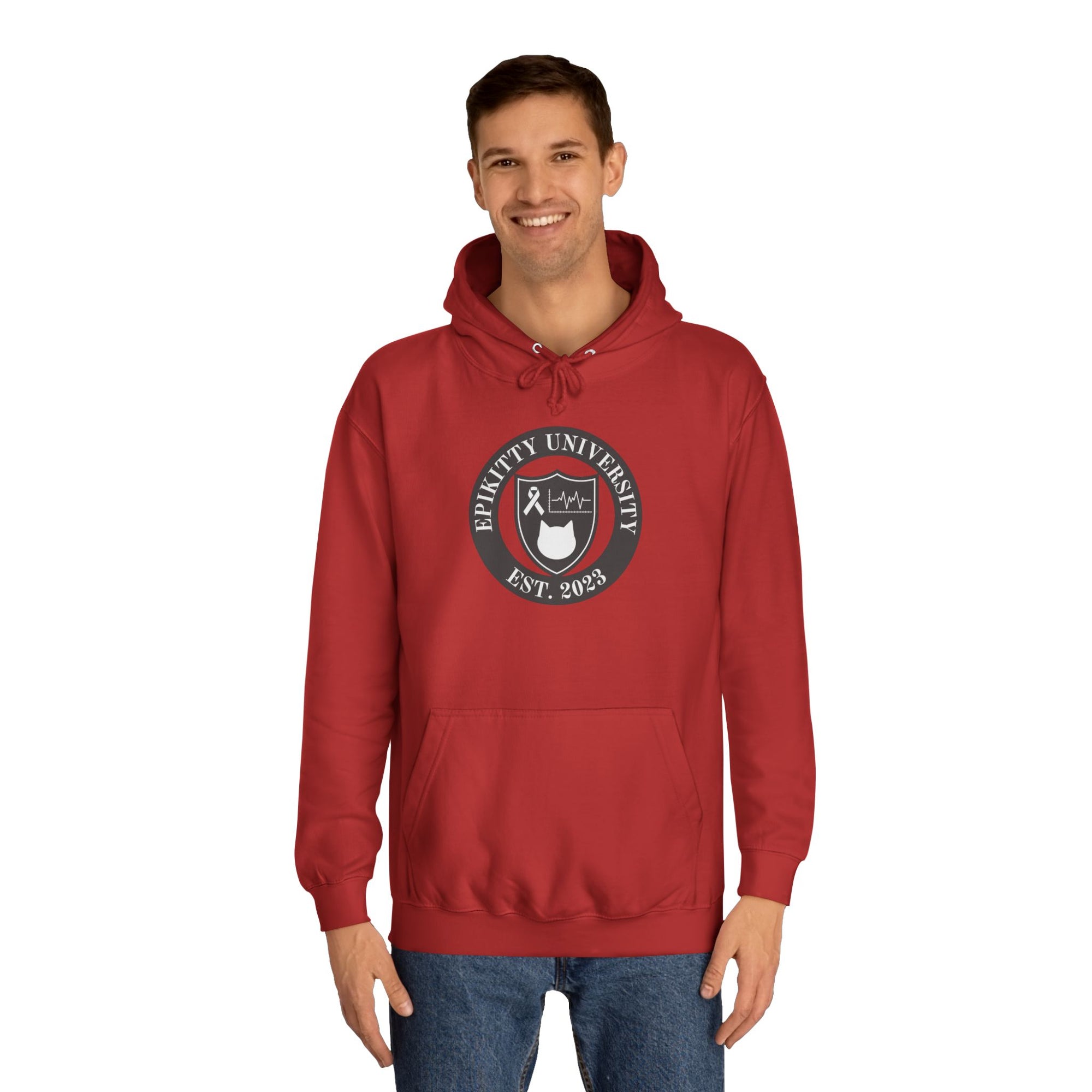 EpiKitty University Unisex College Hoodie - Hoodie - Epileptic Al’s Shop